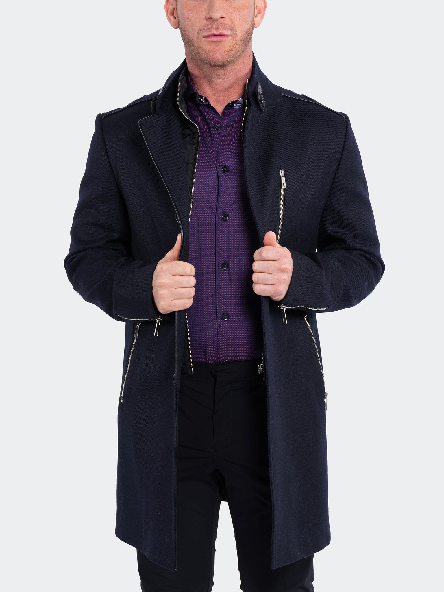 Captain Navy Wool Peacoat Jacket