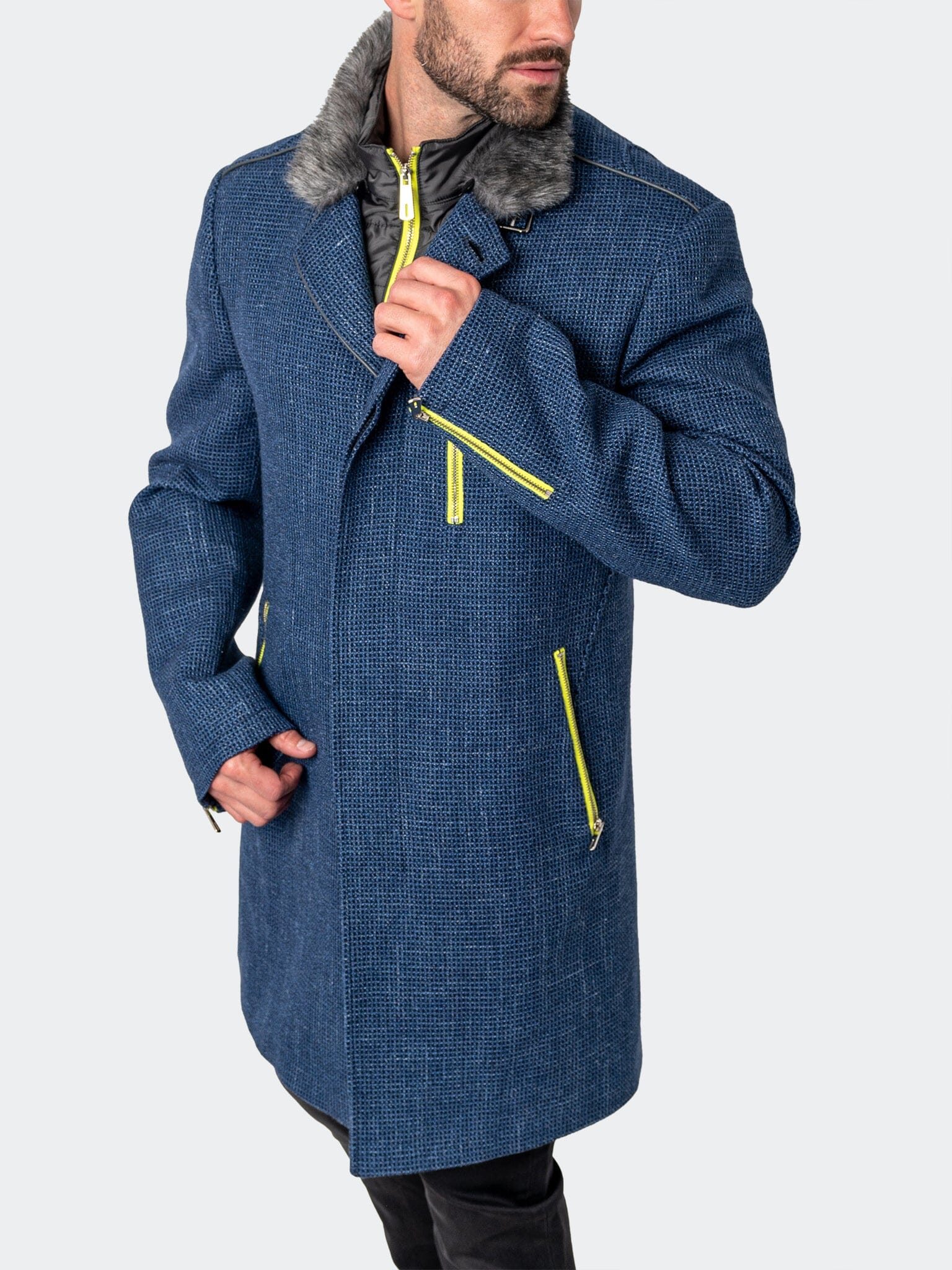 CaptainSquare Blue Peacoat