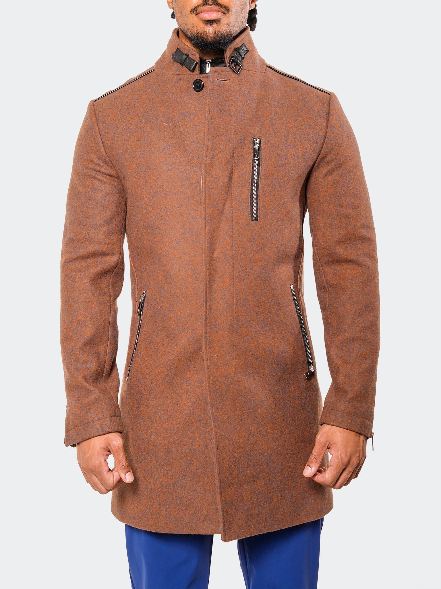 Captain Terracotta Peacoat – Maceoo
