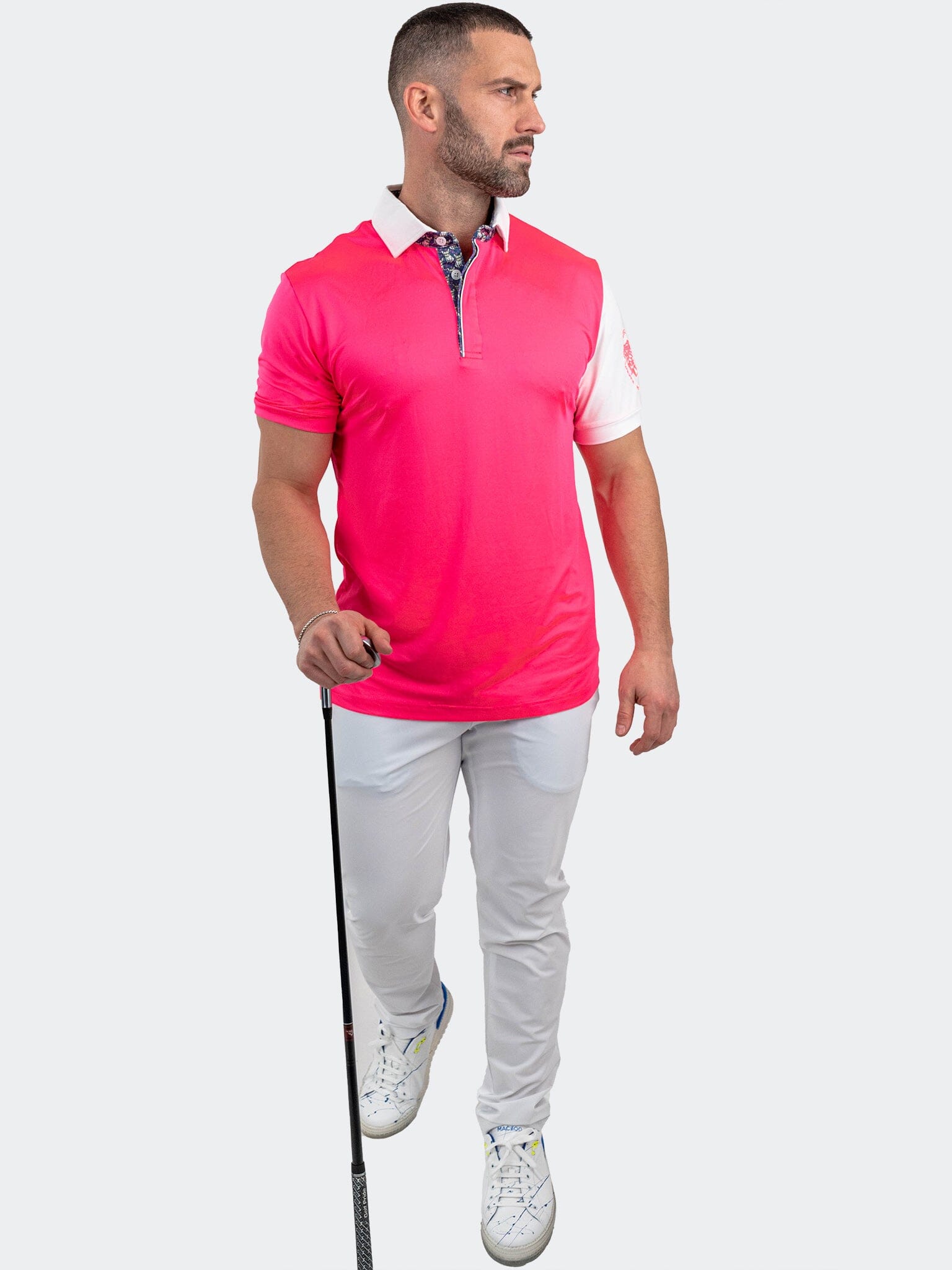 Polo ApolloSleeveNeon Pink