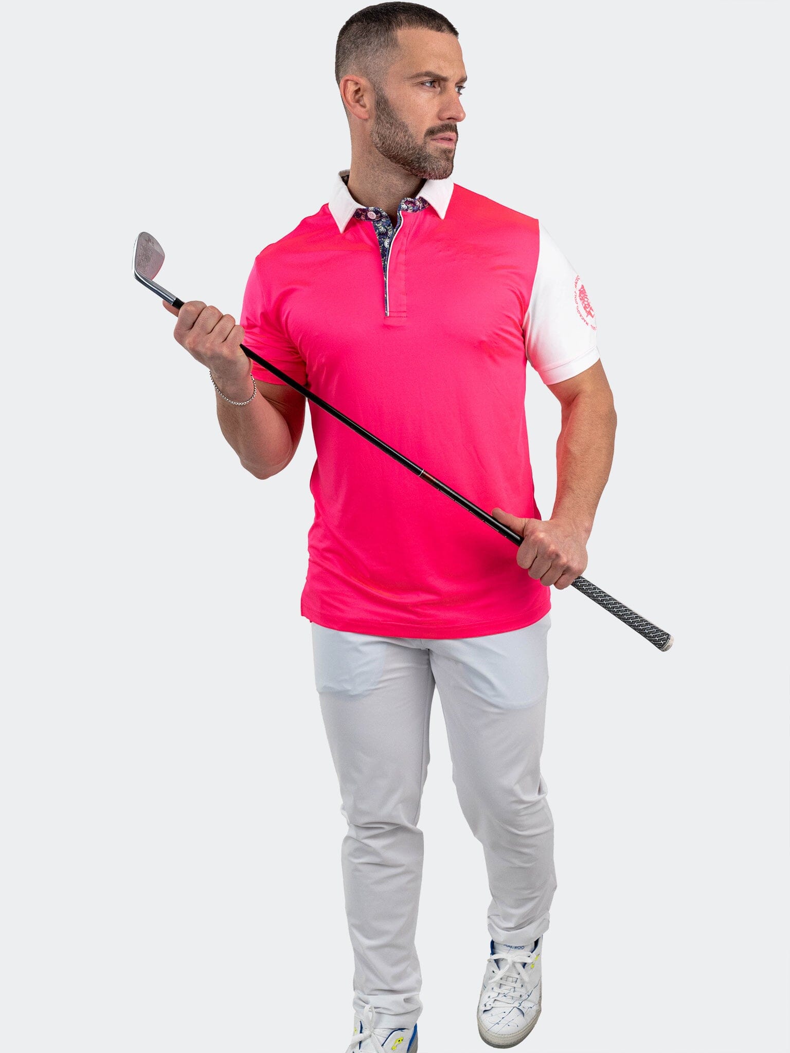 Polo ApolloSleeveNeon Pink