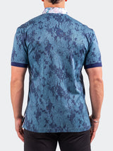 Polo CollarClematis Blue View-4