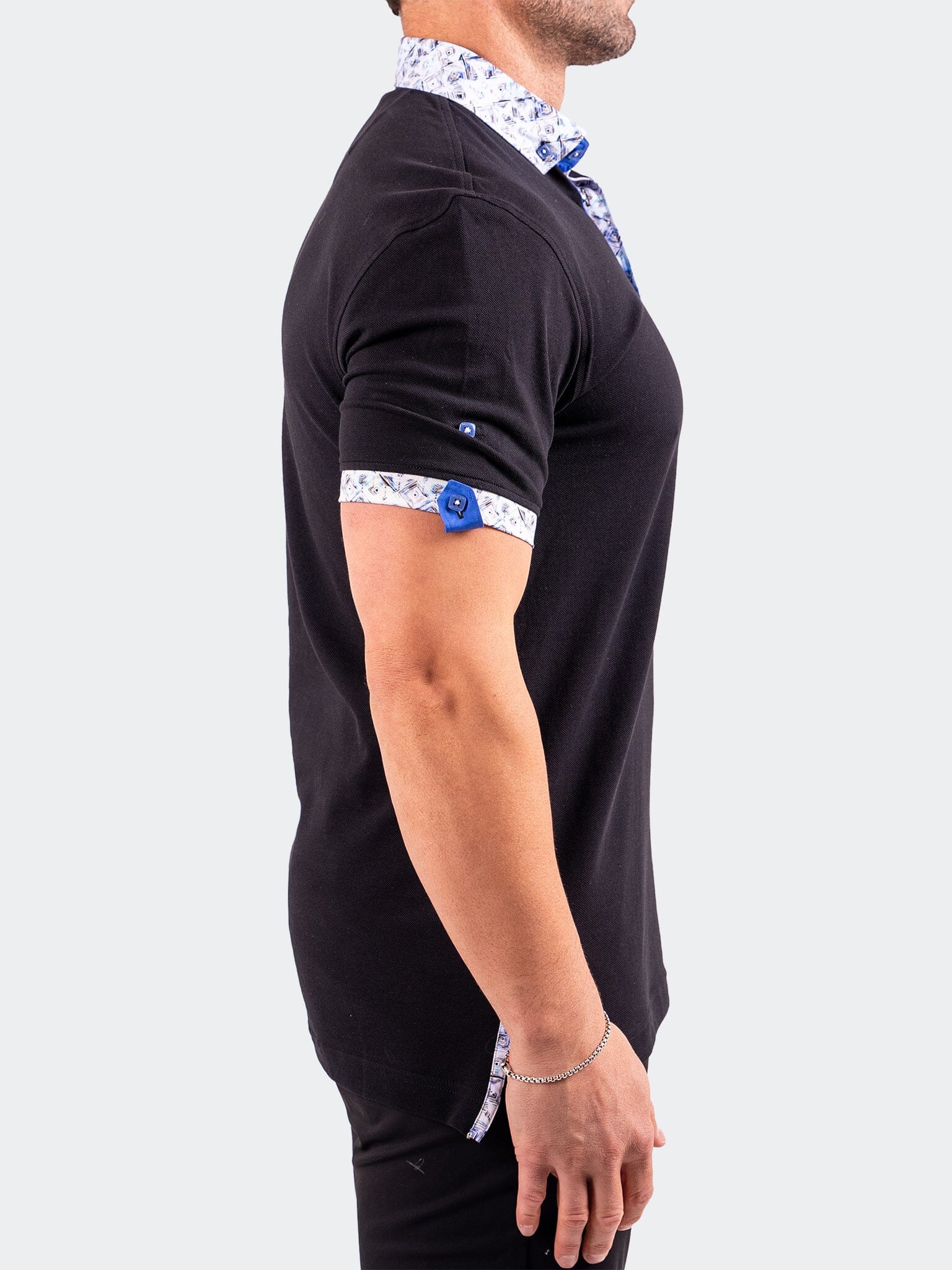 Polo CollarSolidJade Black