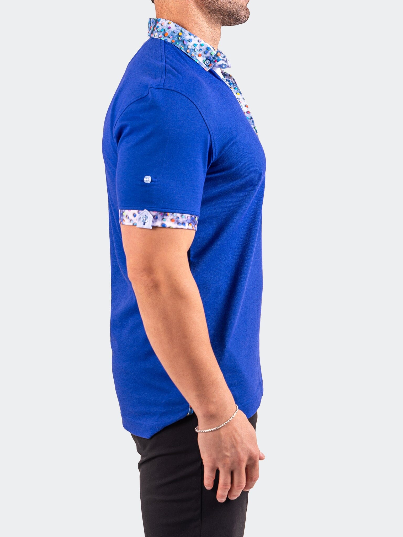 Polo CollarSolidLapis Blue