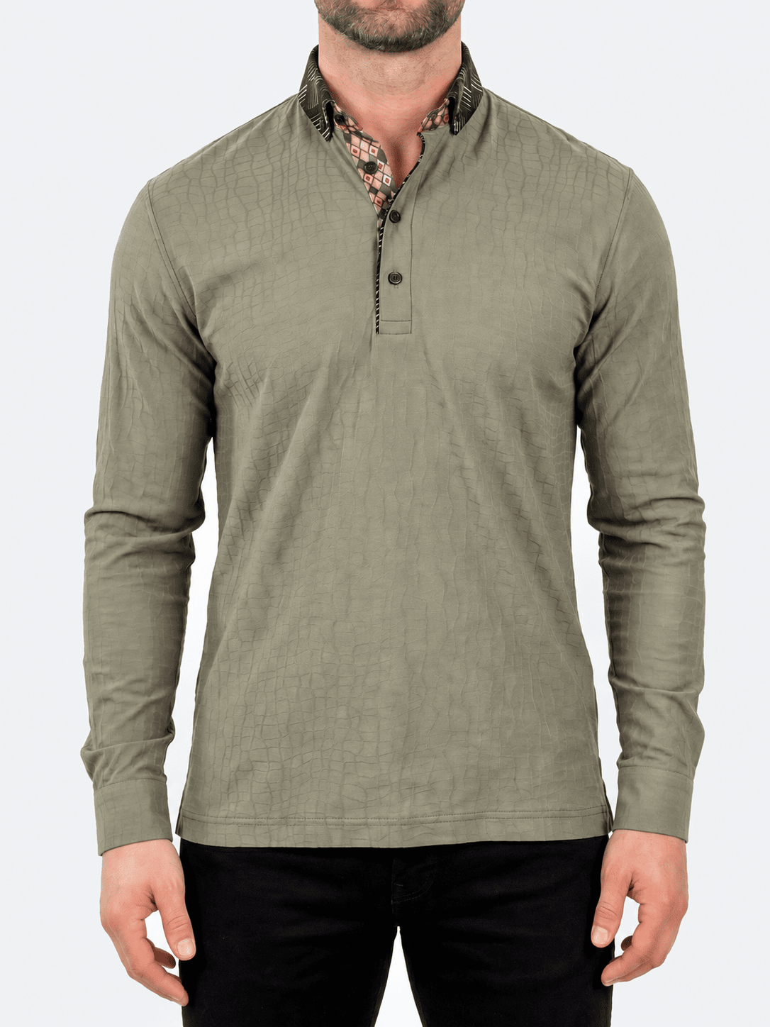 Polo KnitNewton Unknown008 Grey