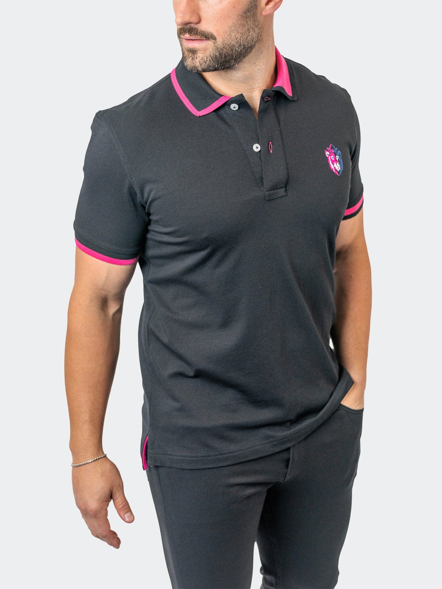 Polo TipDelhiEmb Black
