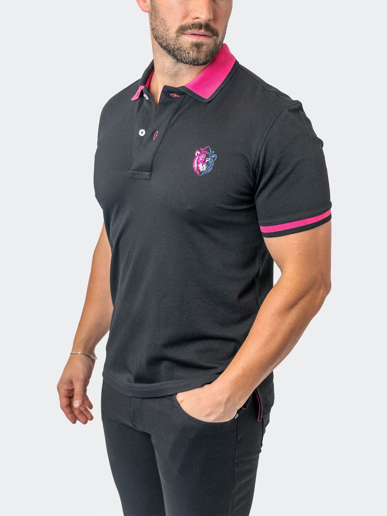 Polo TipDelhiEmb Black