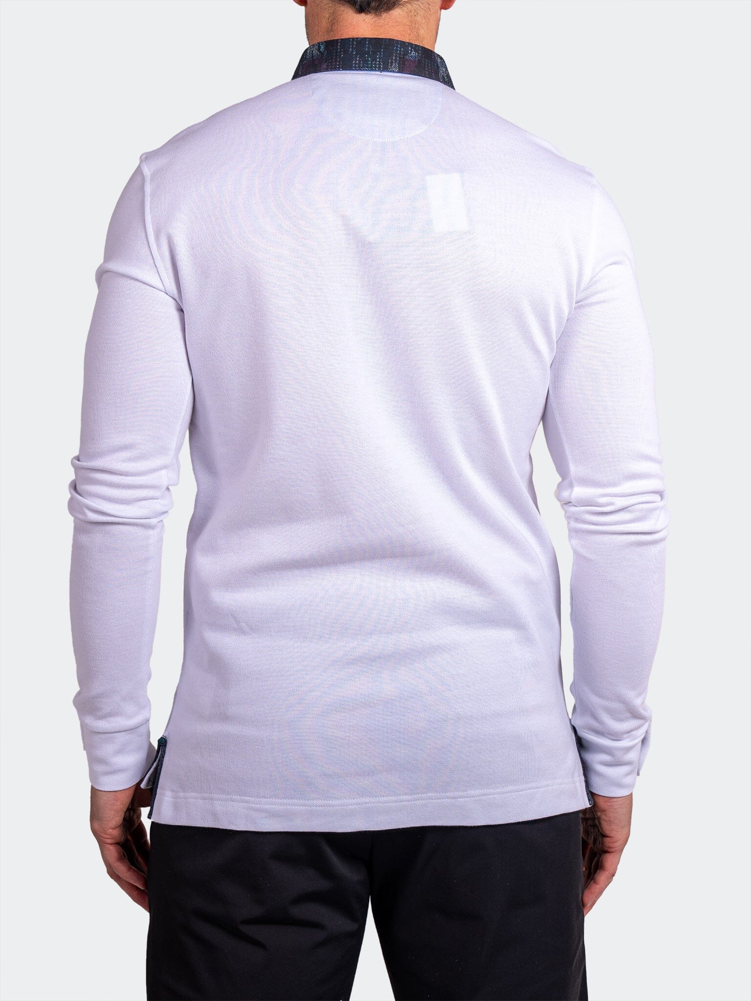 Newton Ascension White Long Sleeve Polo