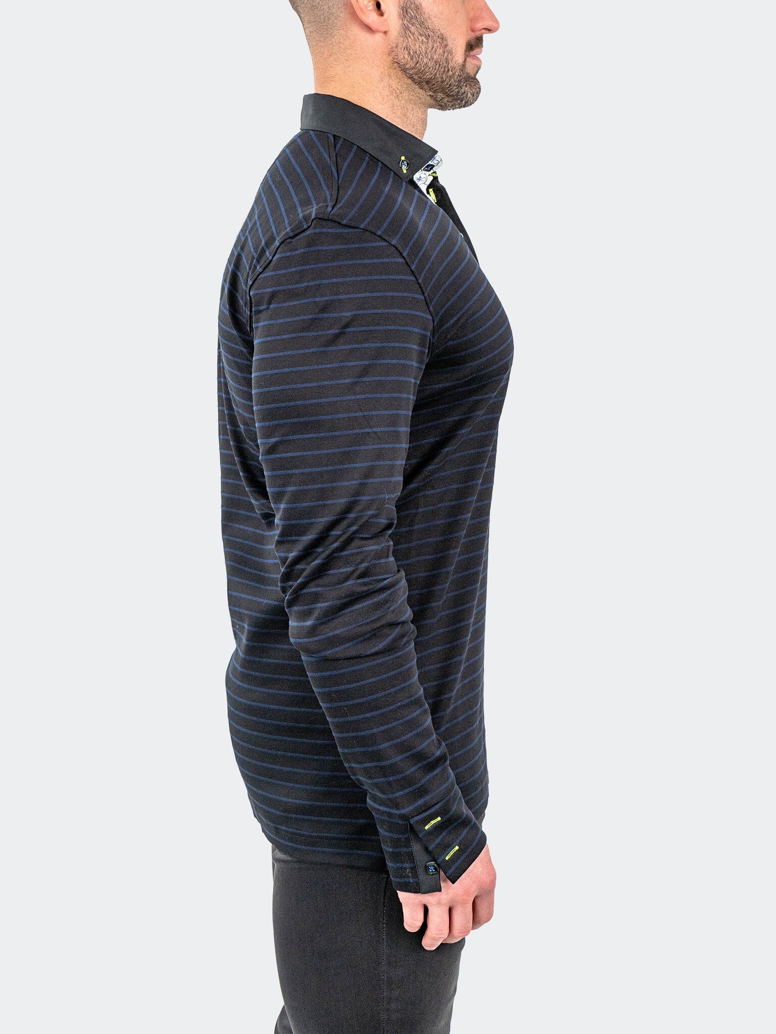 Polo NewtonNavyStripes Black