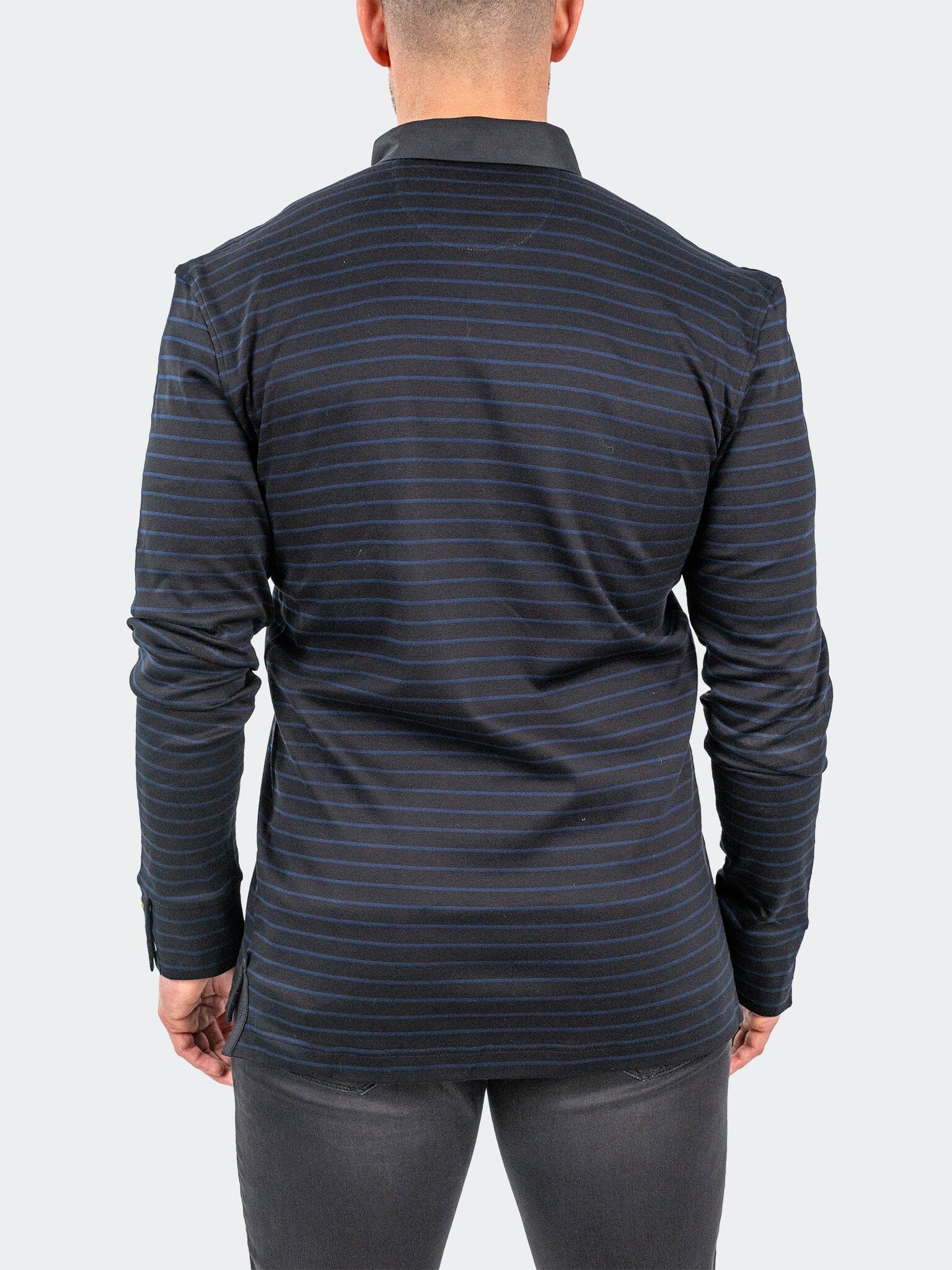 Polo NewtonNavyStripes Black