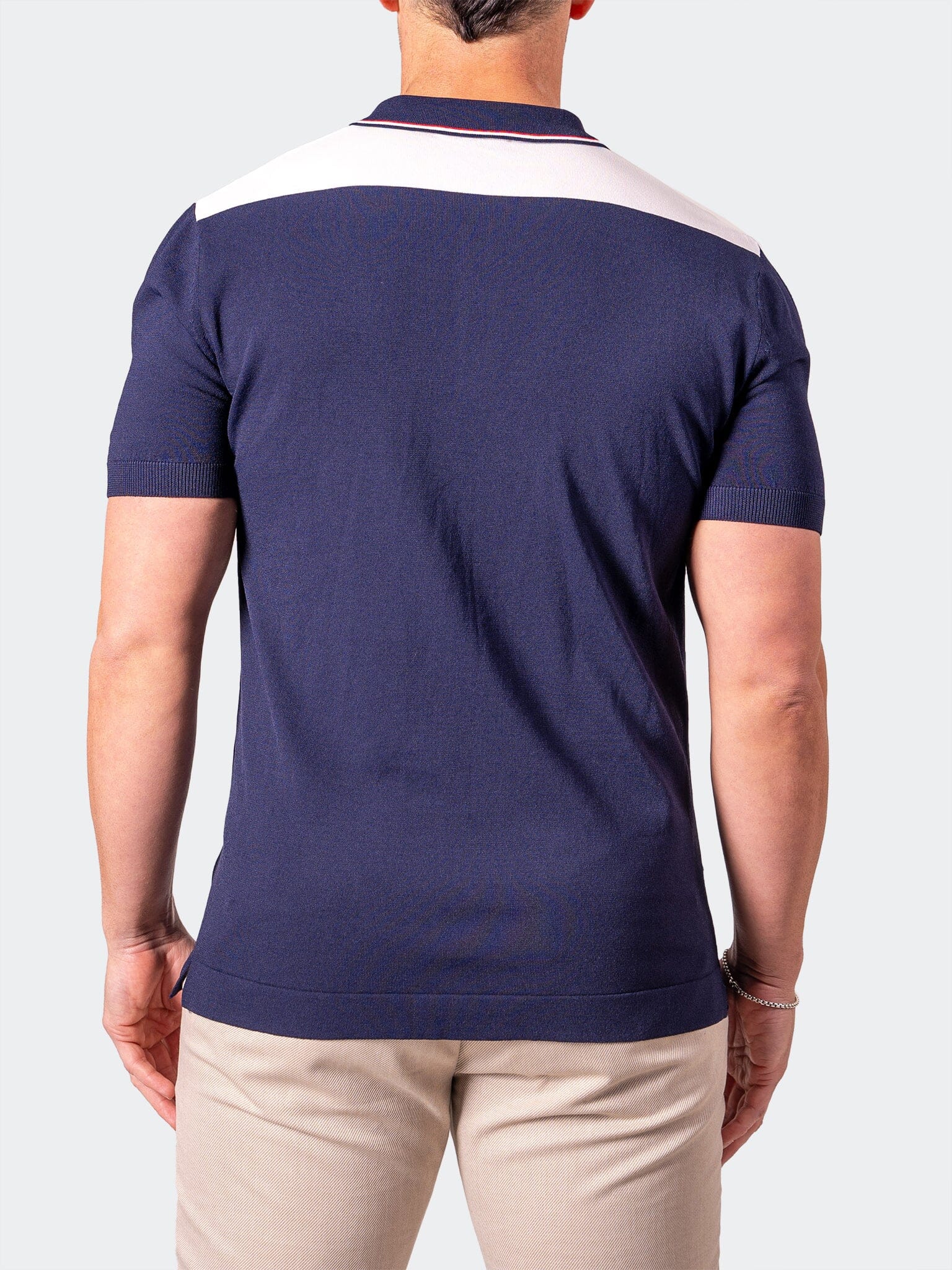 TipAzure Navy Knit Polo