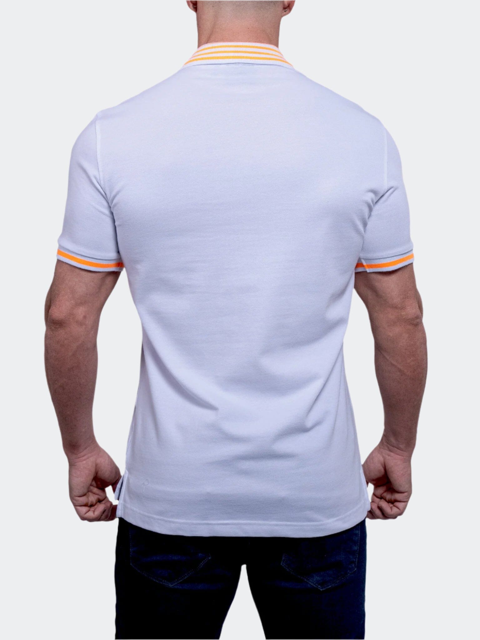 TipLogo White Orange Polo