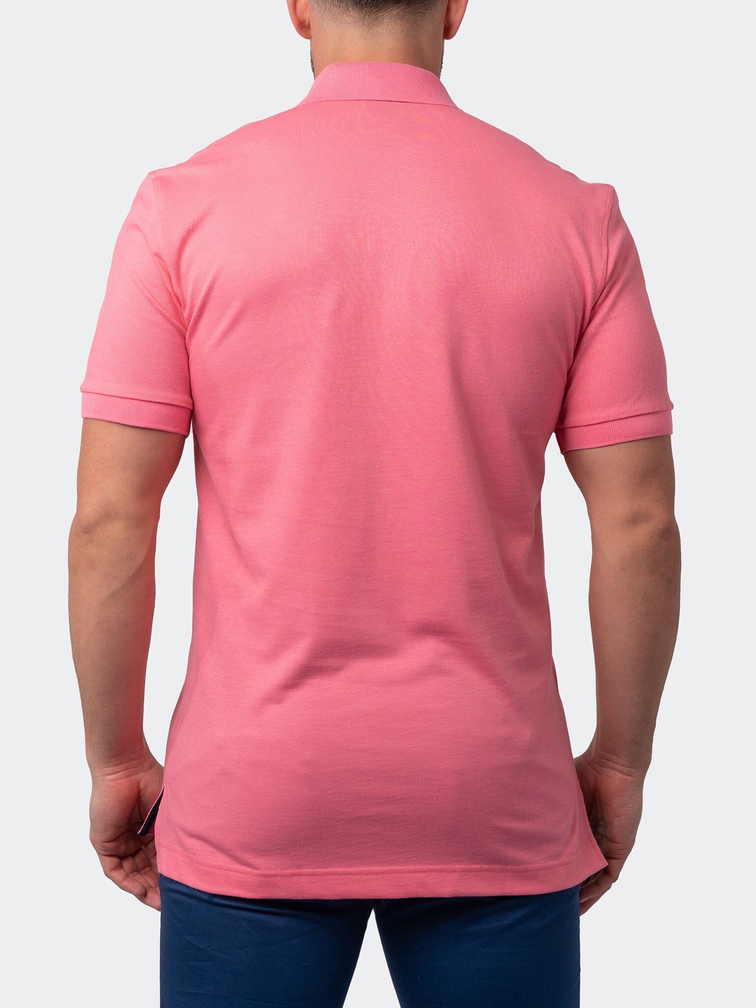 Mozart Solid Tip Pink Polo