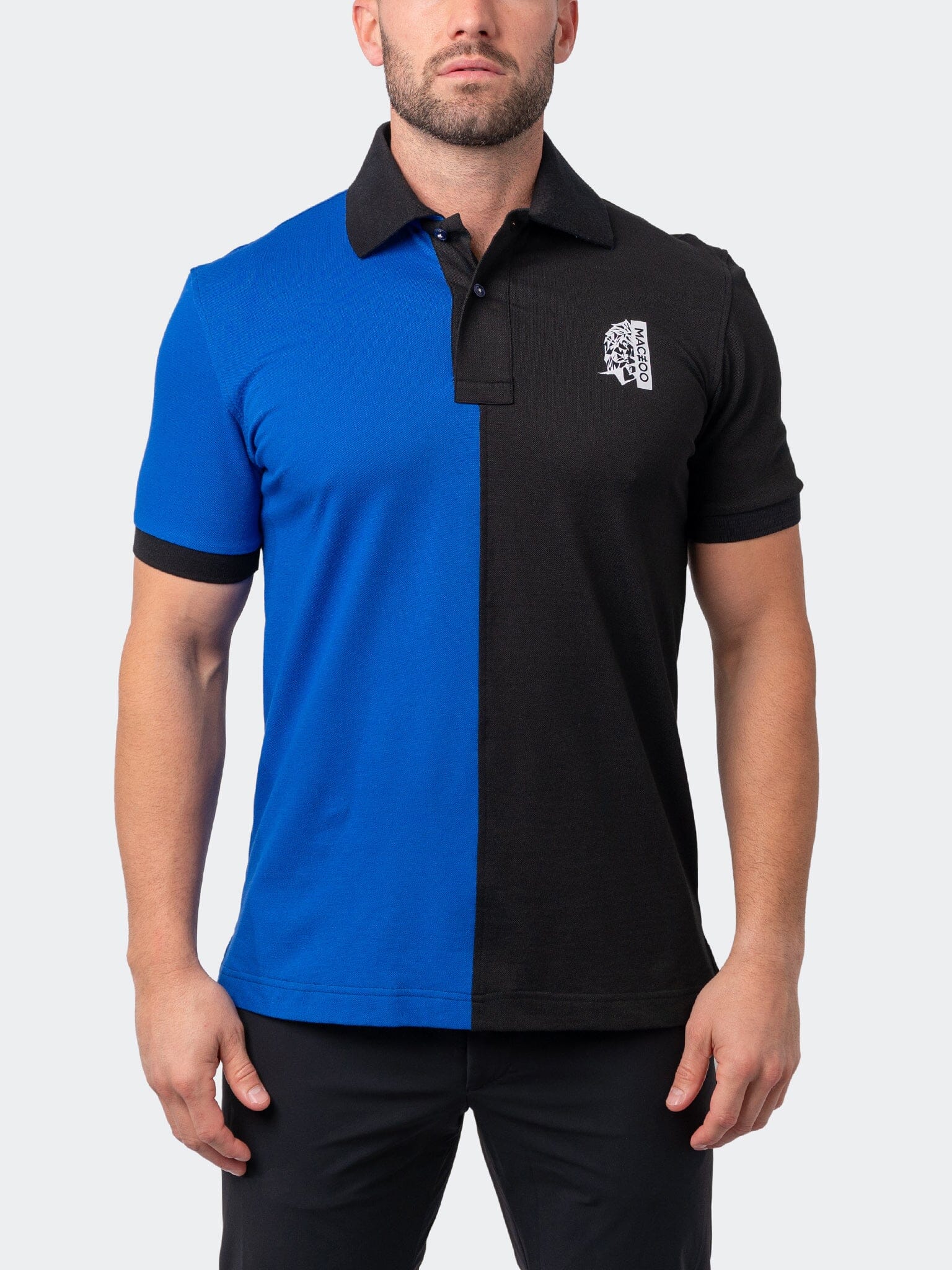 Mozart Split Blue Black Polo