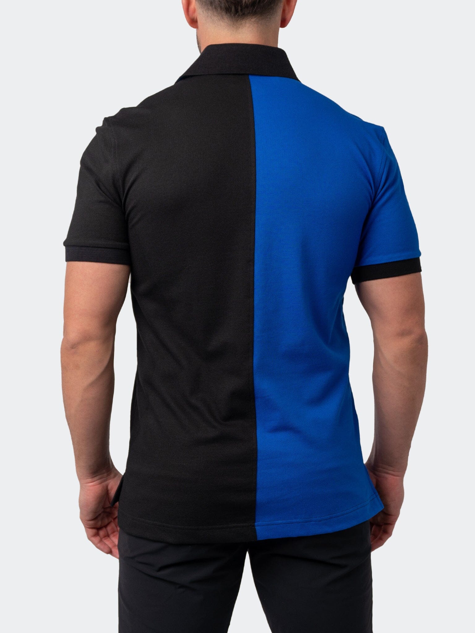 Mozart Split Blue Black Polo