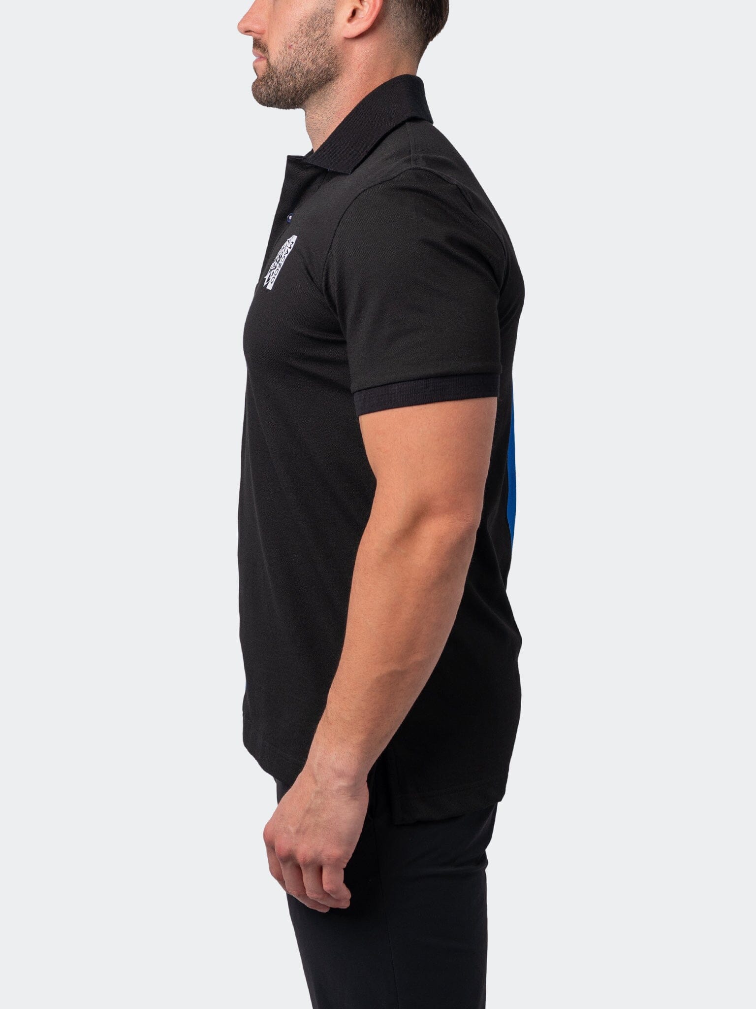 Mozart Split Blue Black Polo