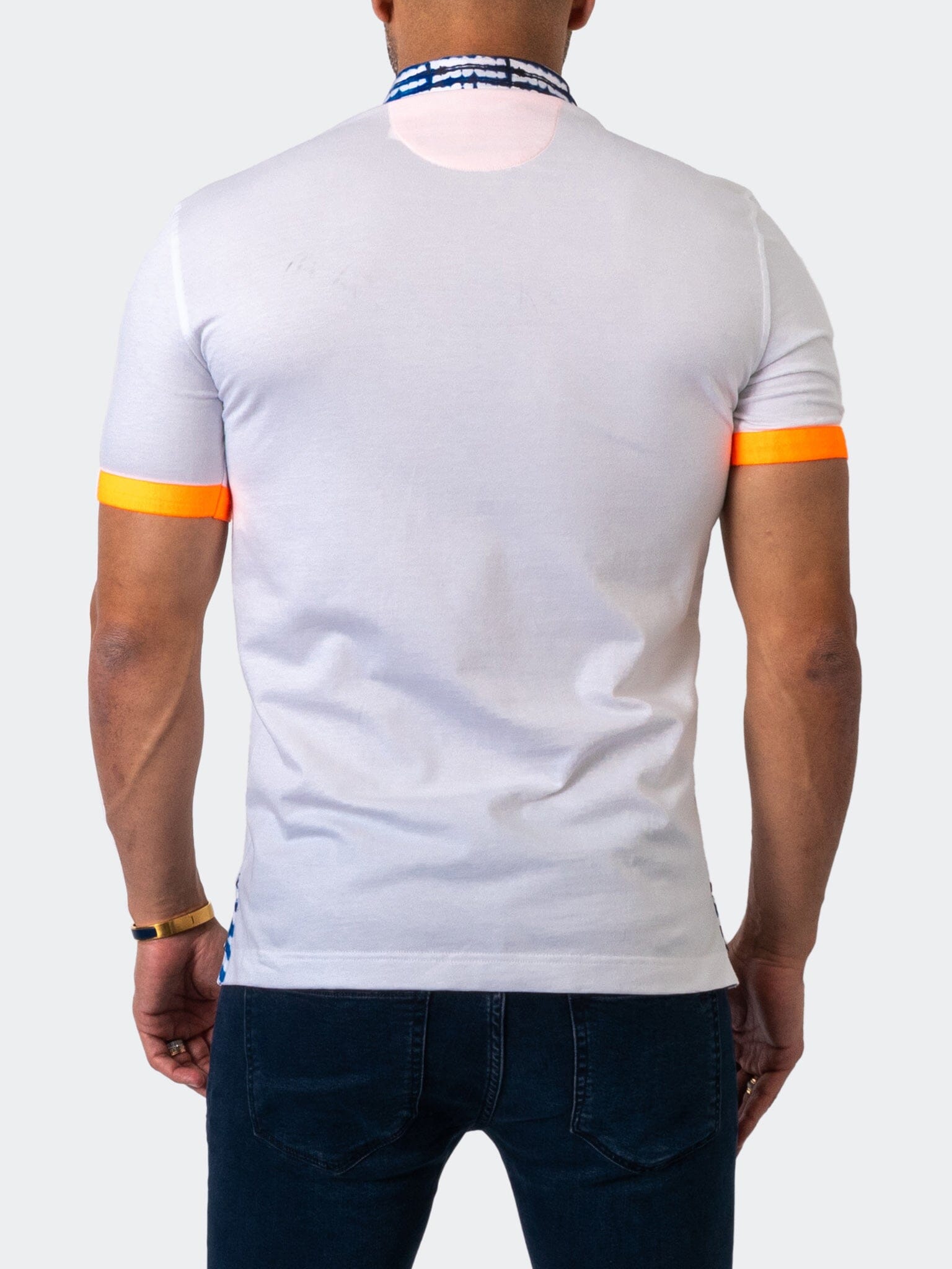 Mozart SolidTie White Polo