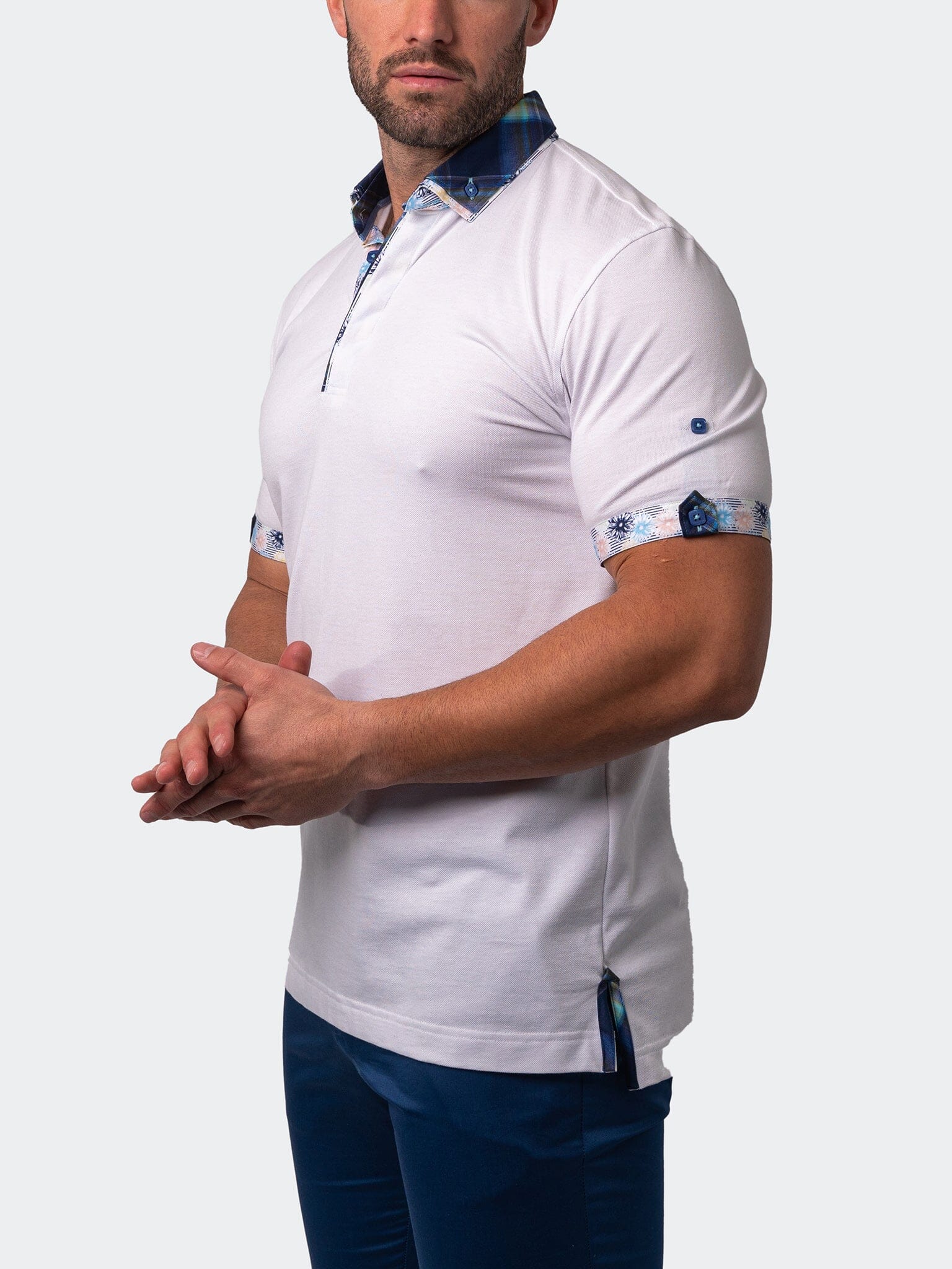Mozart Solid Verve White Polo