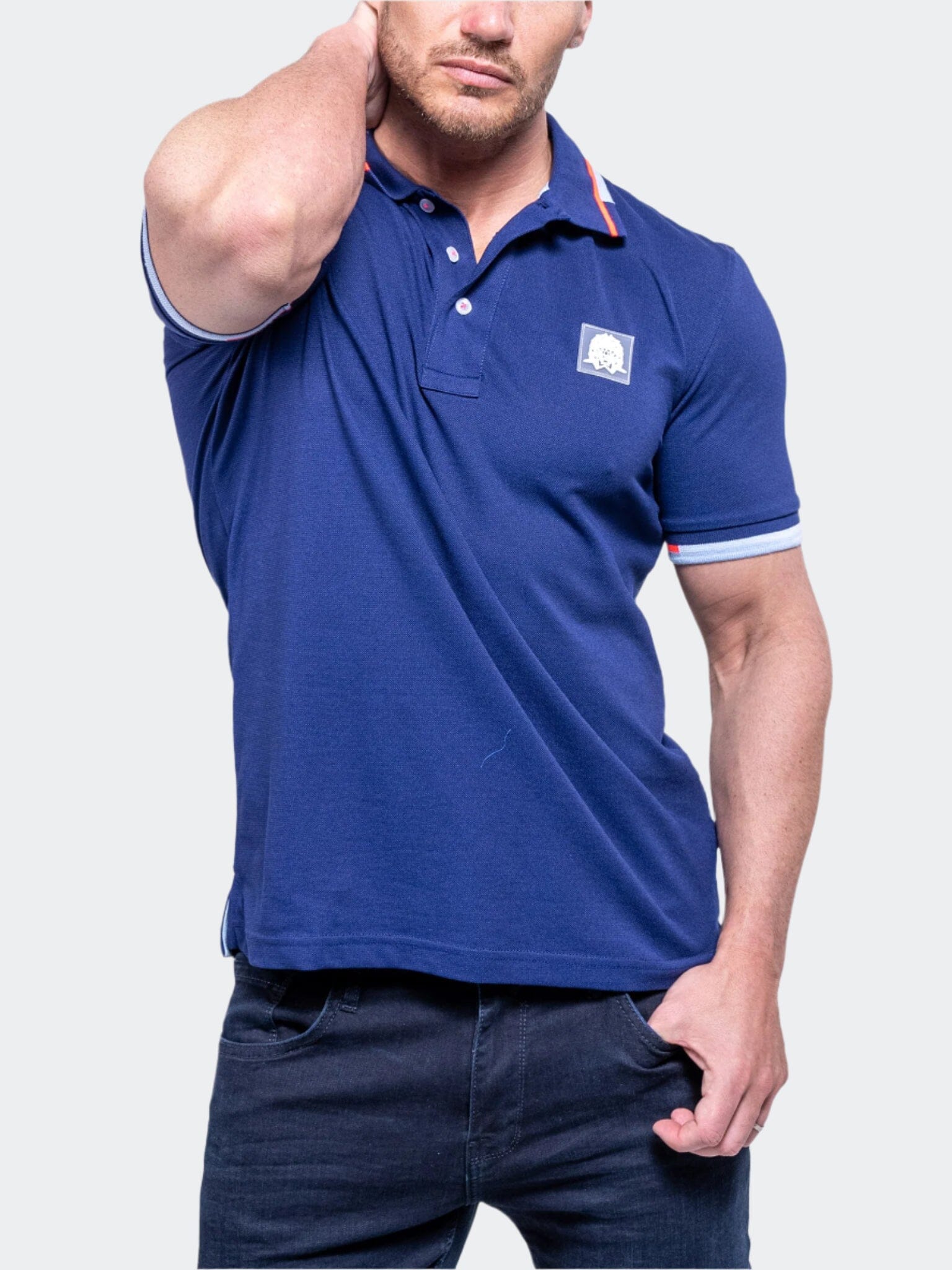 TipEmb Navy Blue Polo