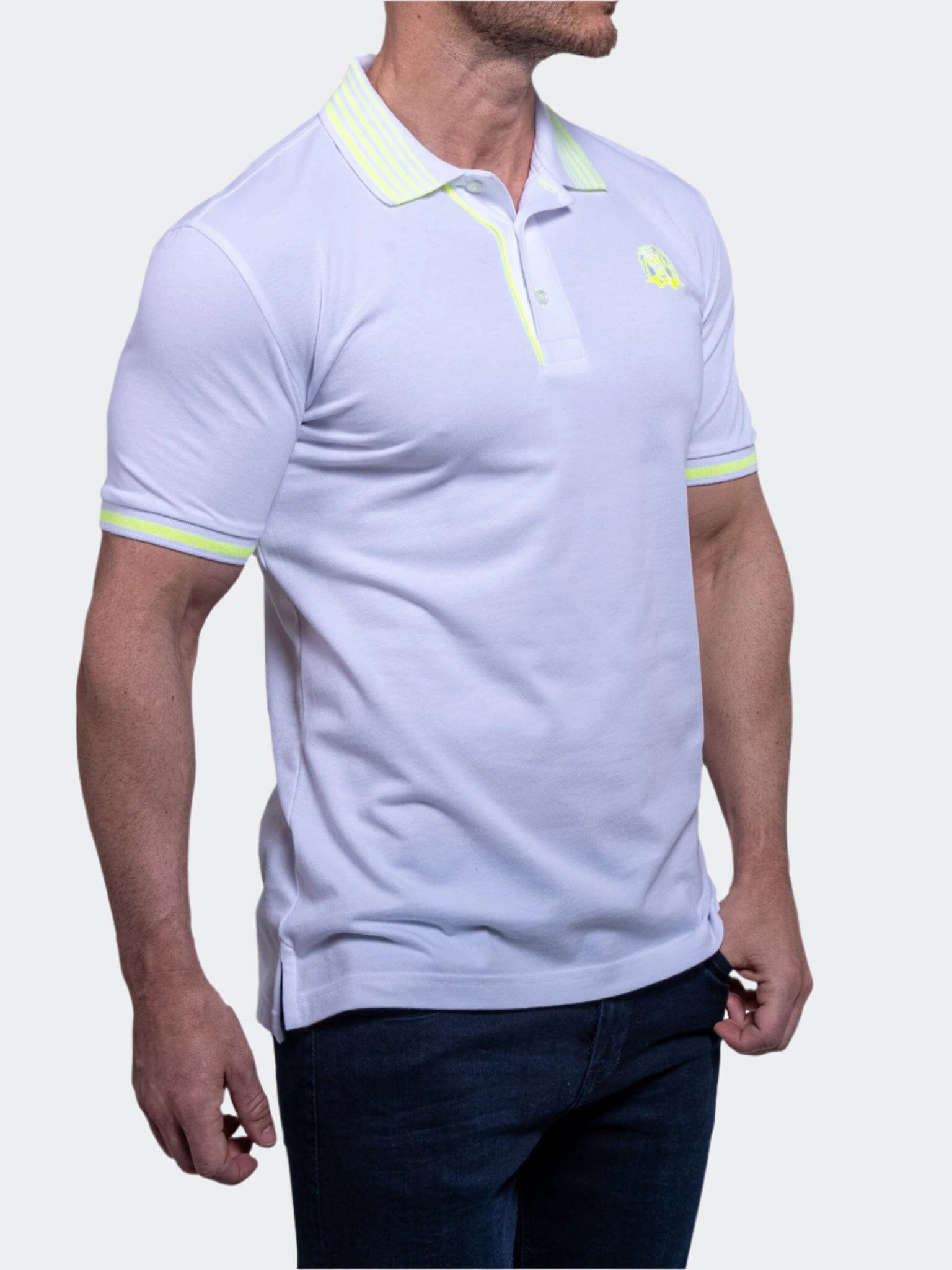 TipLogo White Neon Polo