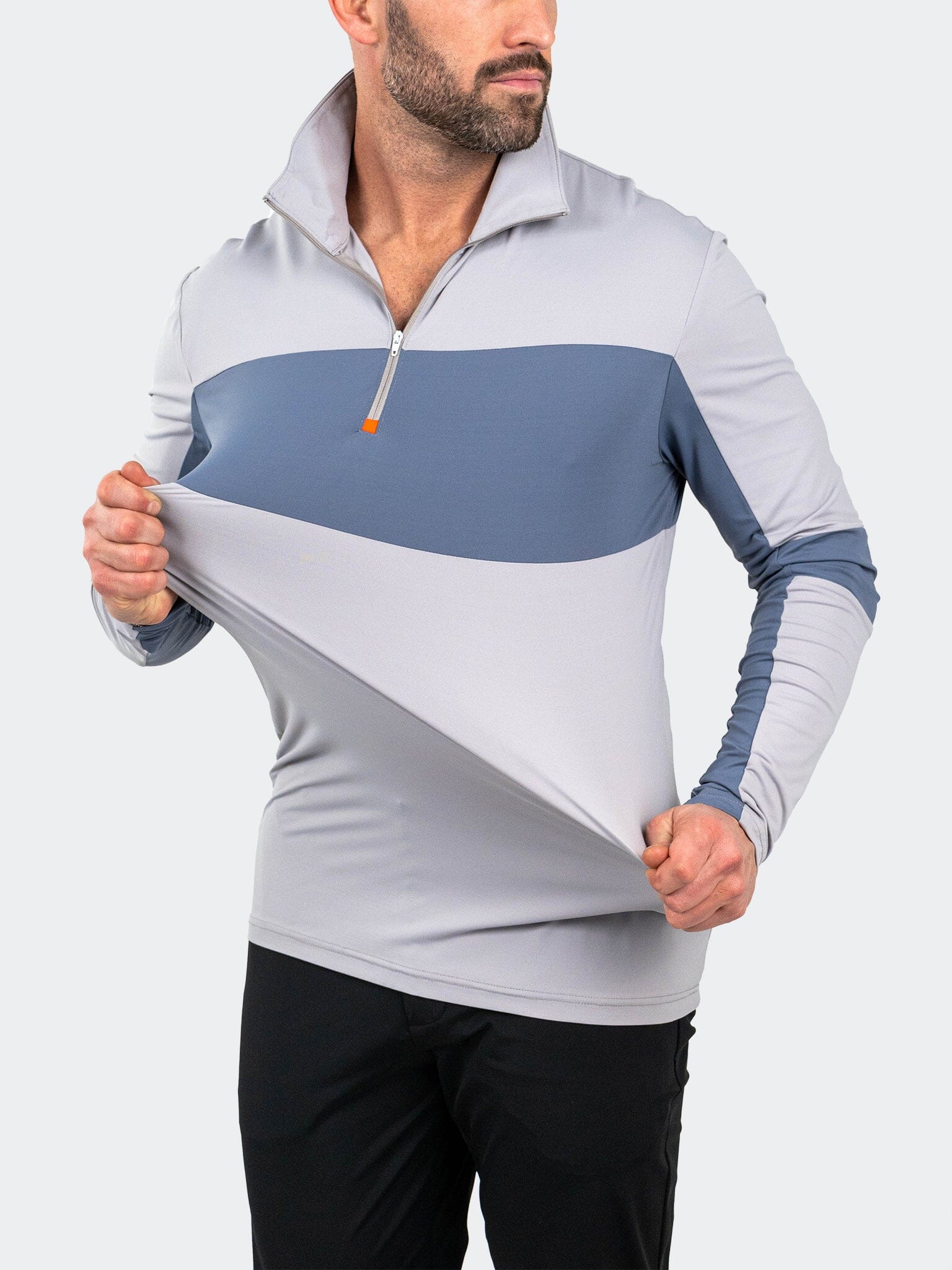 QuarterZip GolfBogey Grey
