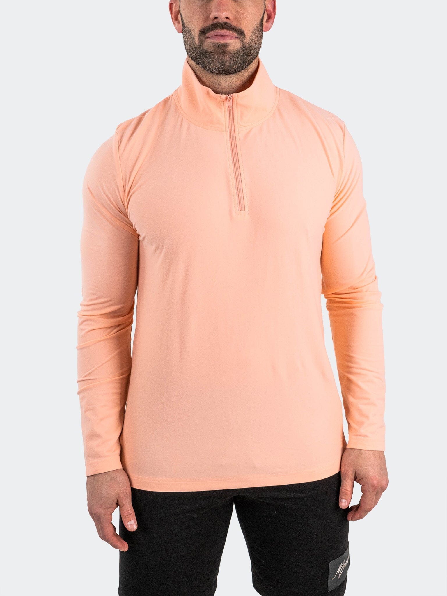 Quarter Zip Peach Pullover