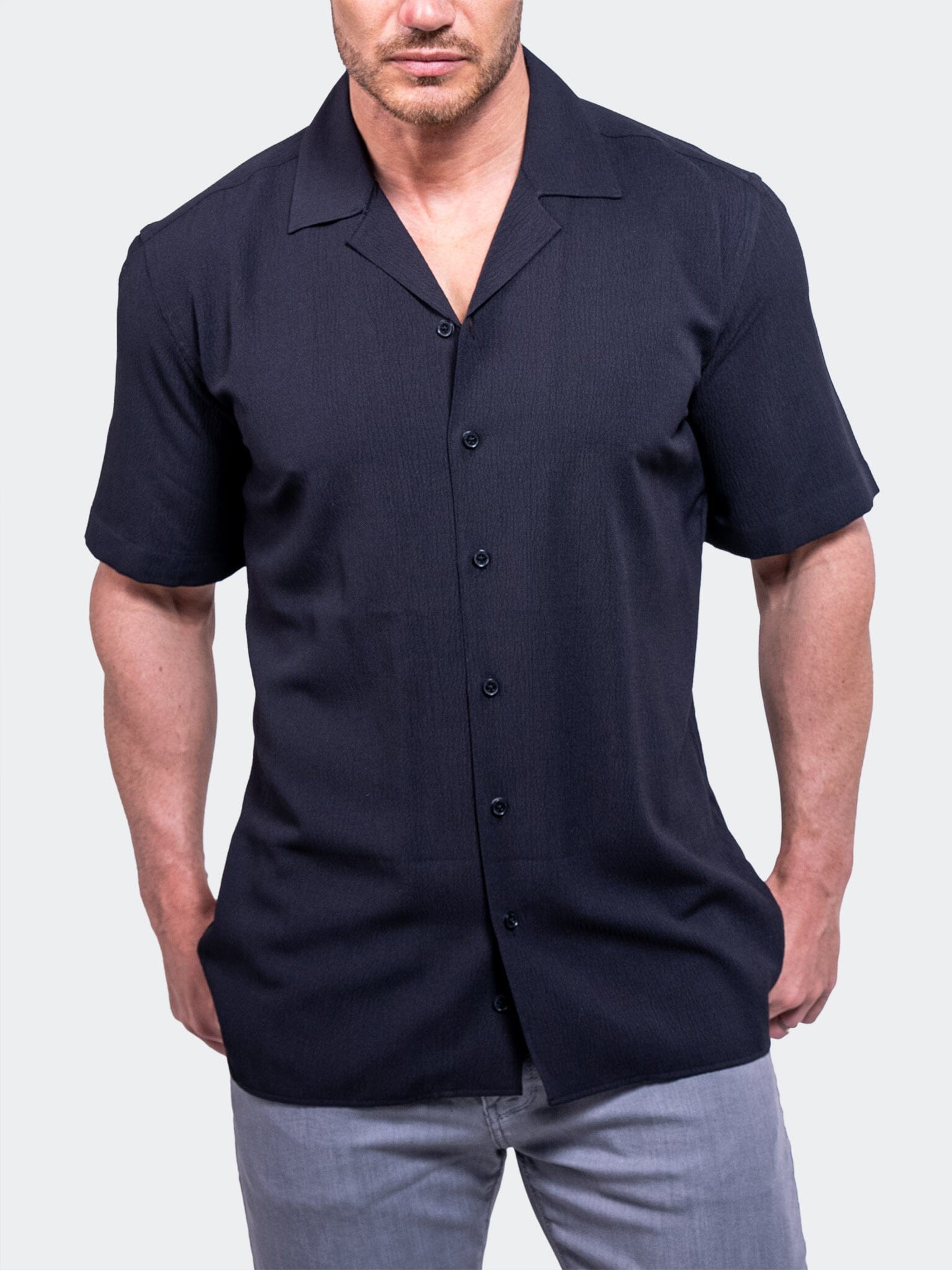 Everyday Soot Black Camp Shirt