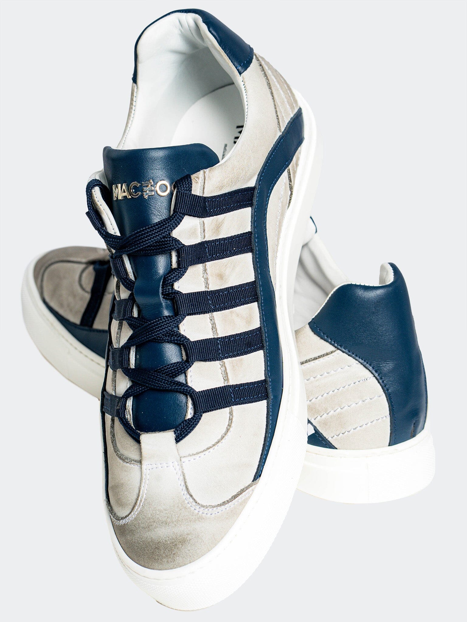 Casual Chrome Silver Shoes