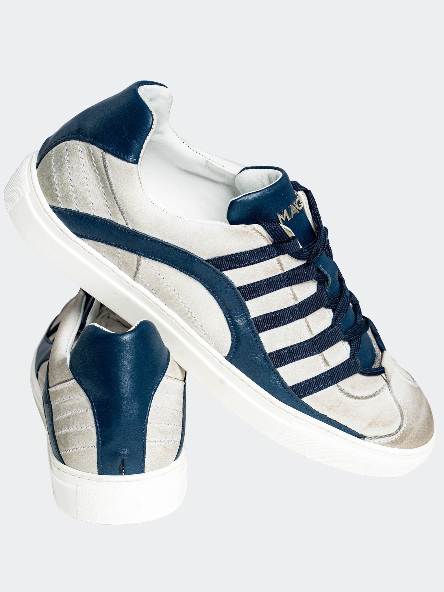 Casual Chrome Silver Shoes