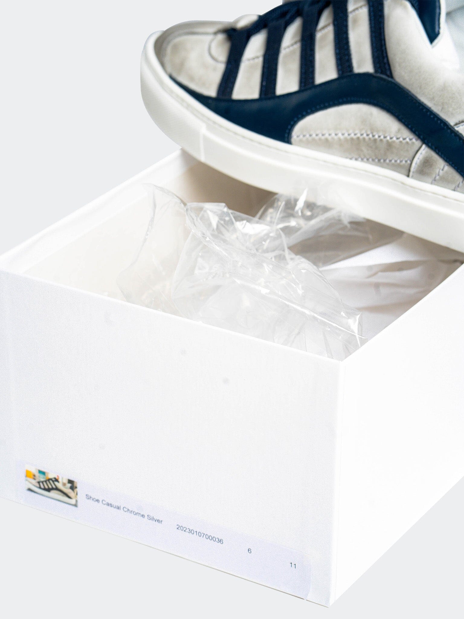 Casual Chrome Silver Shoes