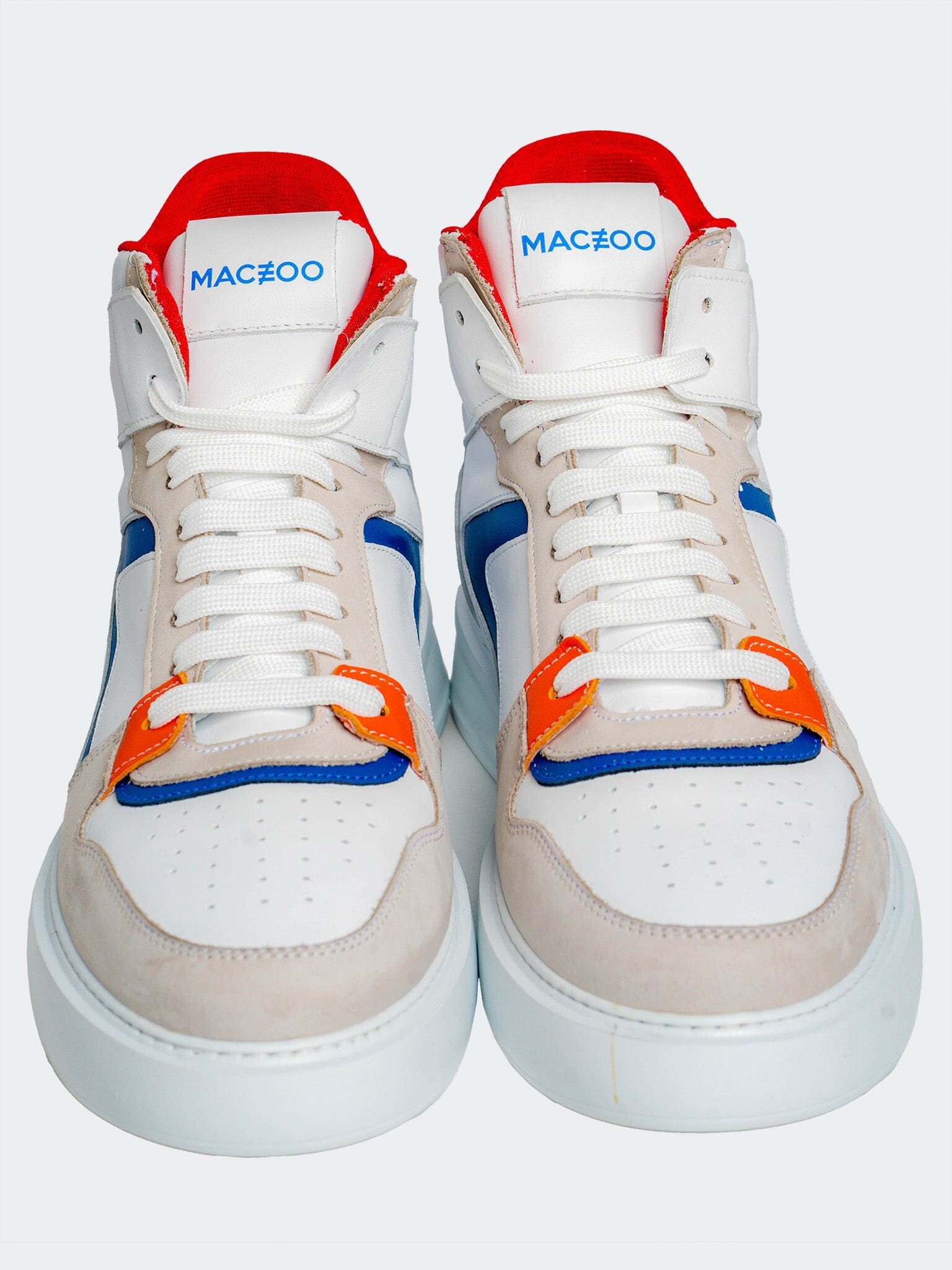 Retro White High-Top Shoes