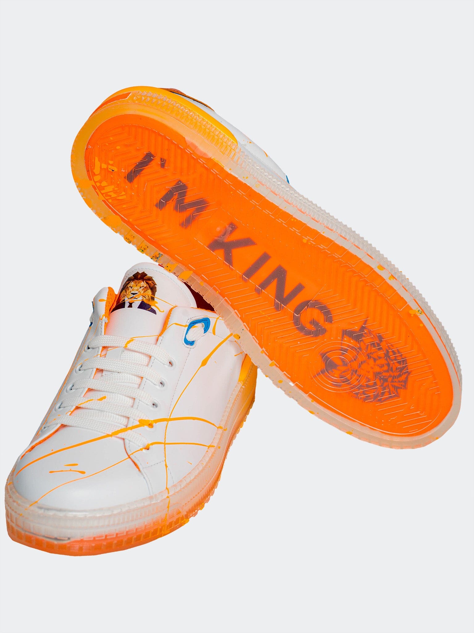 Splash Orange Casual Shoes