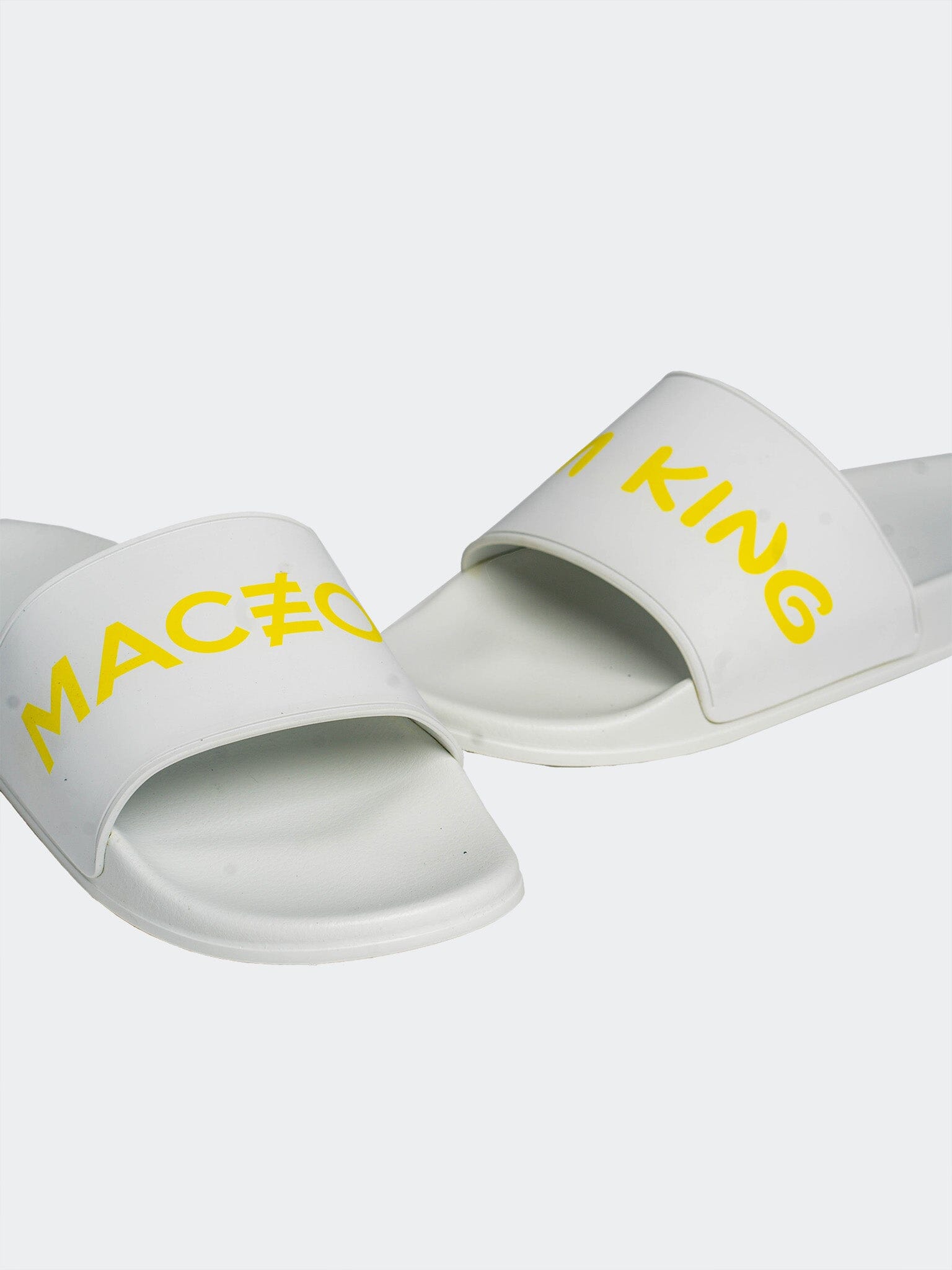 Crown Yellow Slide Sandals