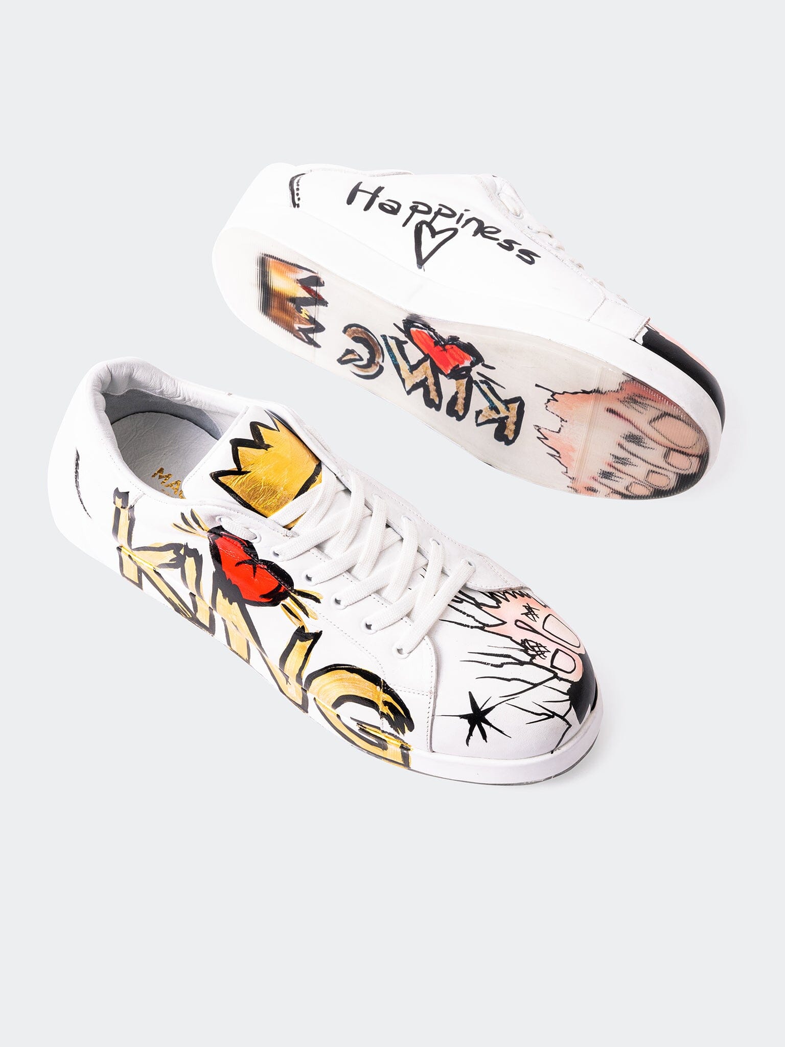 PaintKing White Casual Shoes