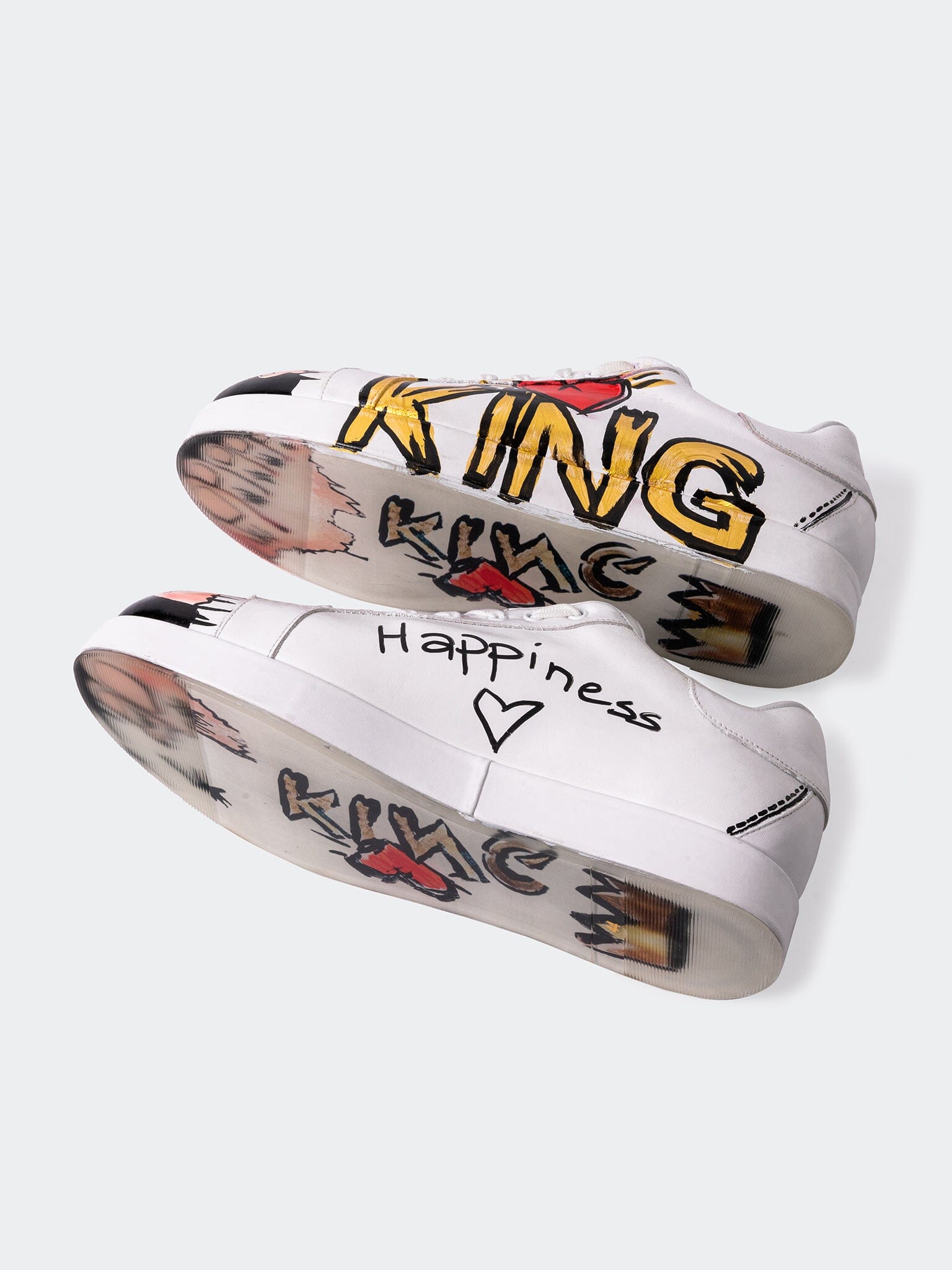PaintKing White Casual Shoes