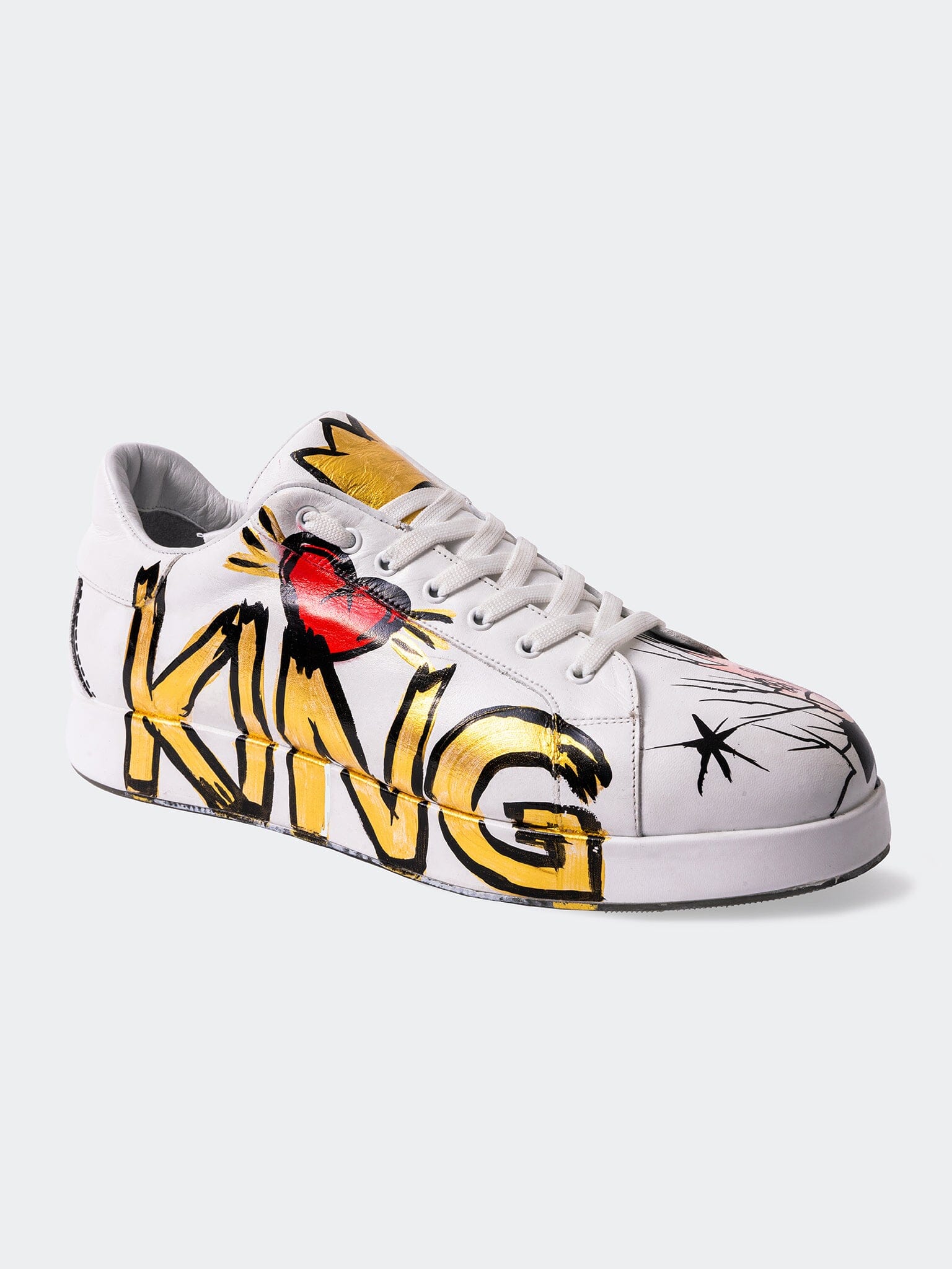 PaintKing White Casual Shoes