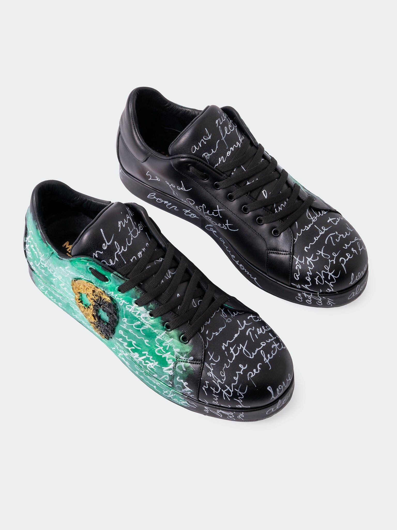 PaintSkull Black Casual Shoes