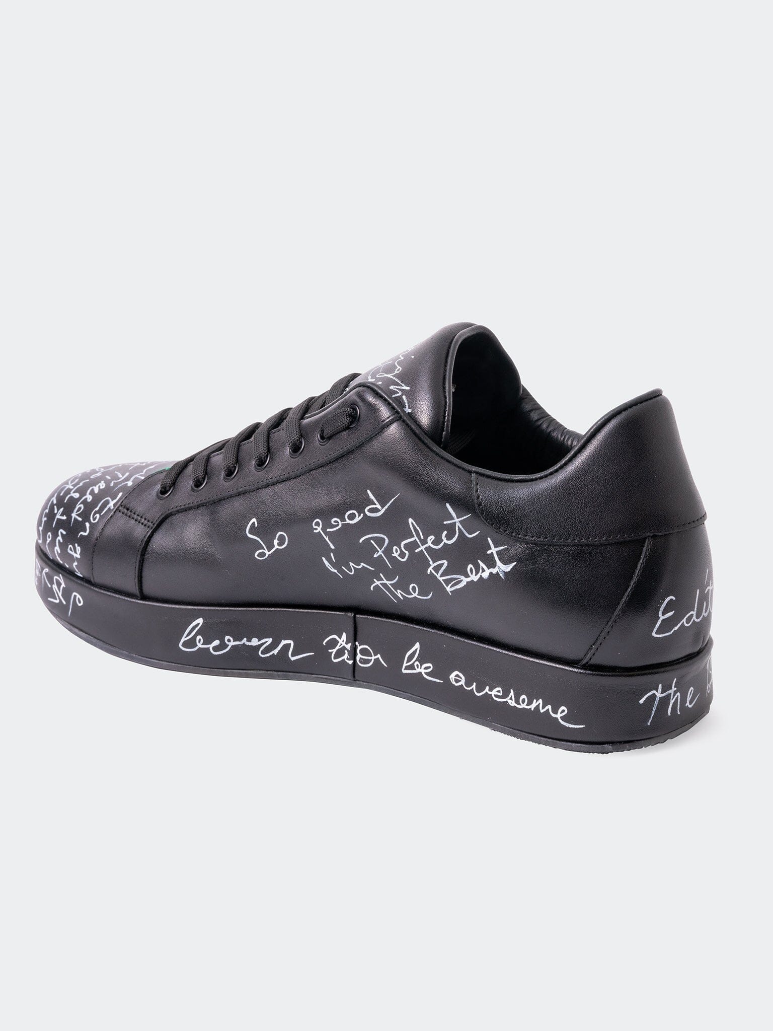PaintSkull Black Casual Shoes