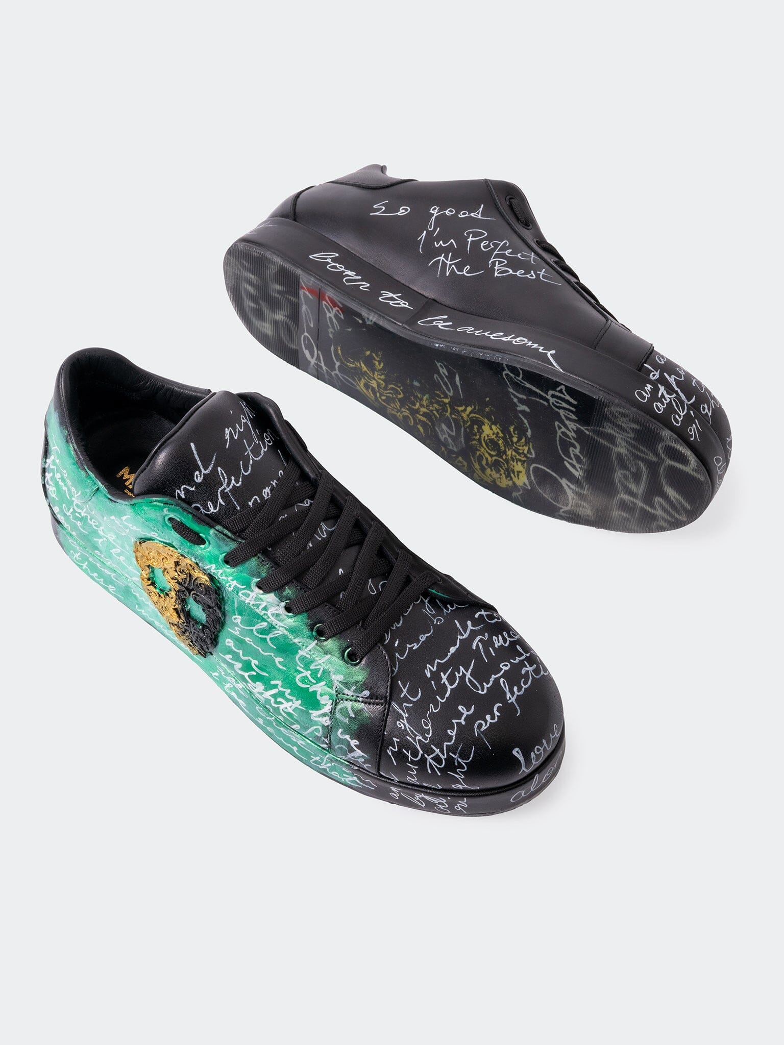 PaintSkull Black Casual Shoes