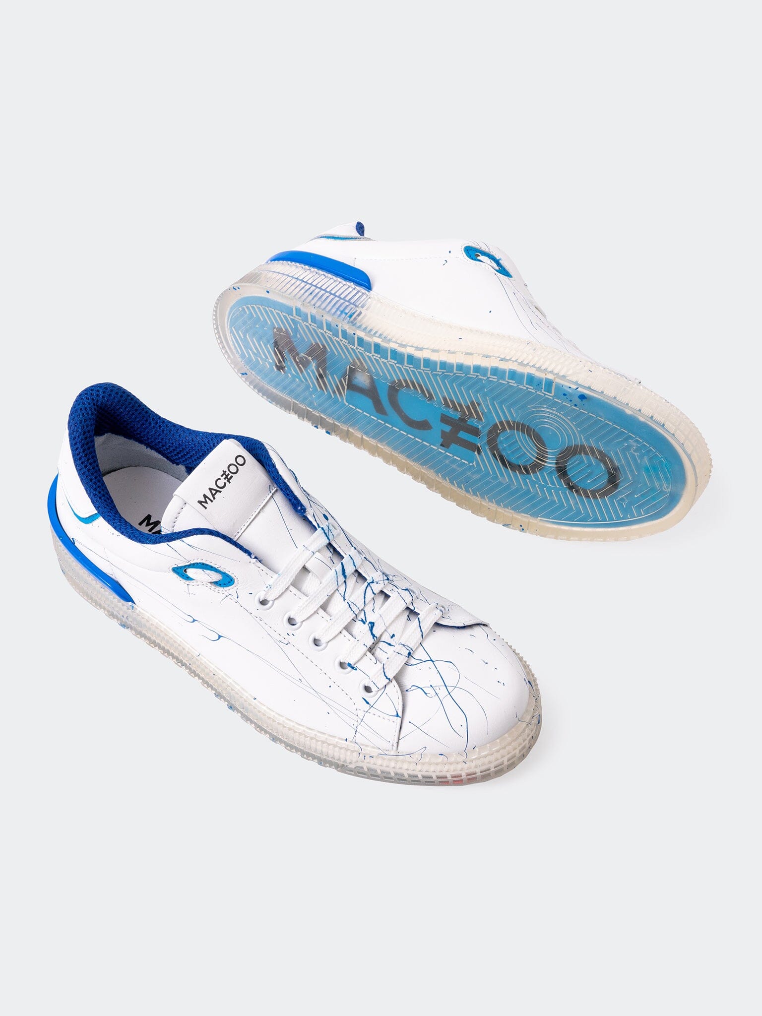 Perm Casual Transparent Blue Shoes