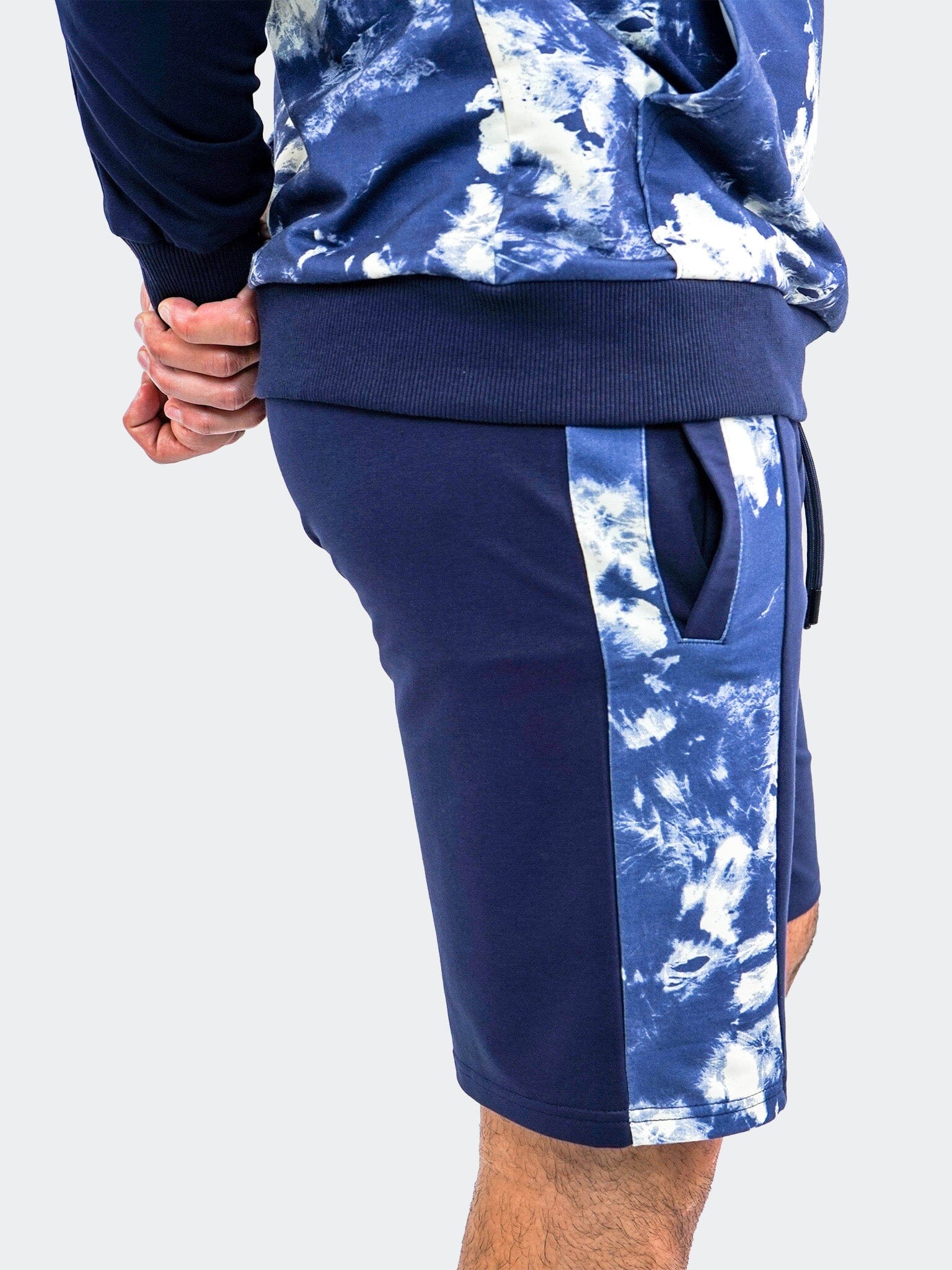 DyePanel Navy Blue Shorts