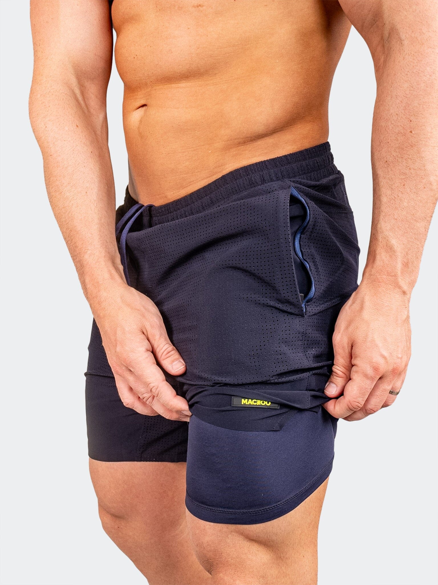 Indigo Blue Athletic Shorts