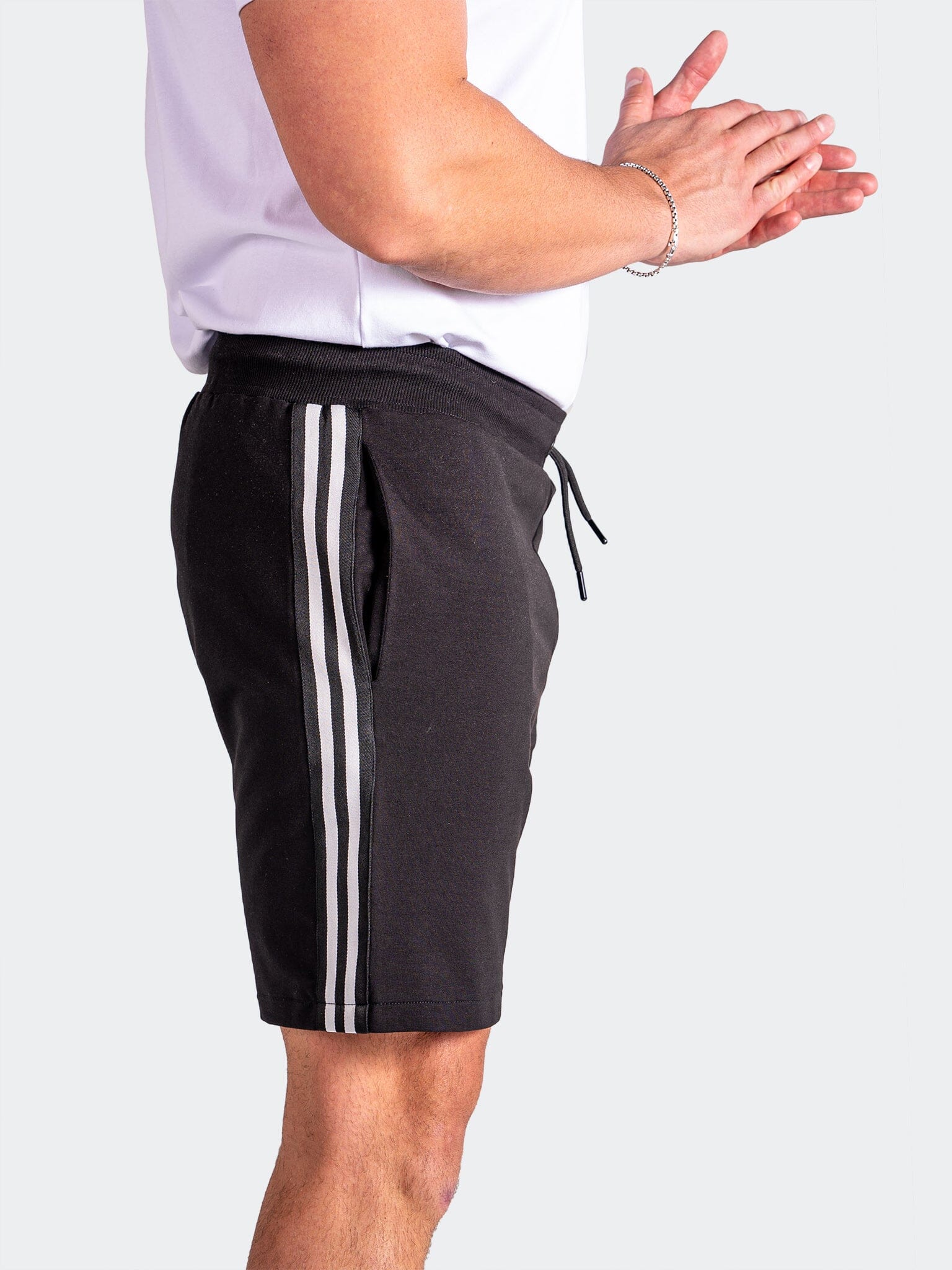 Resistance Embroidered Black Shorts