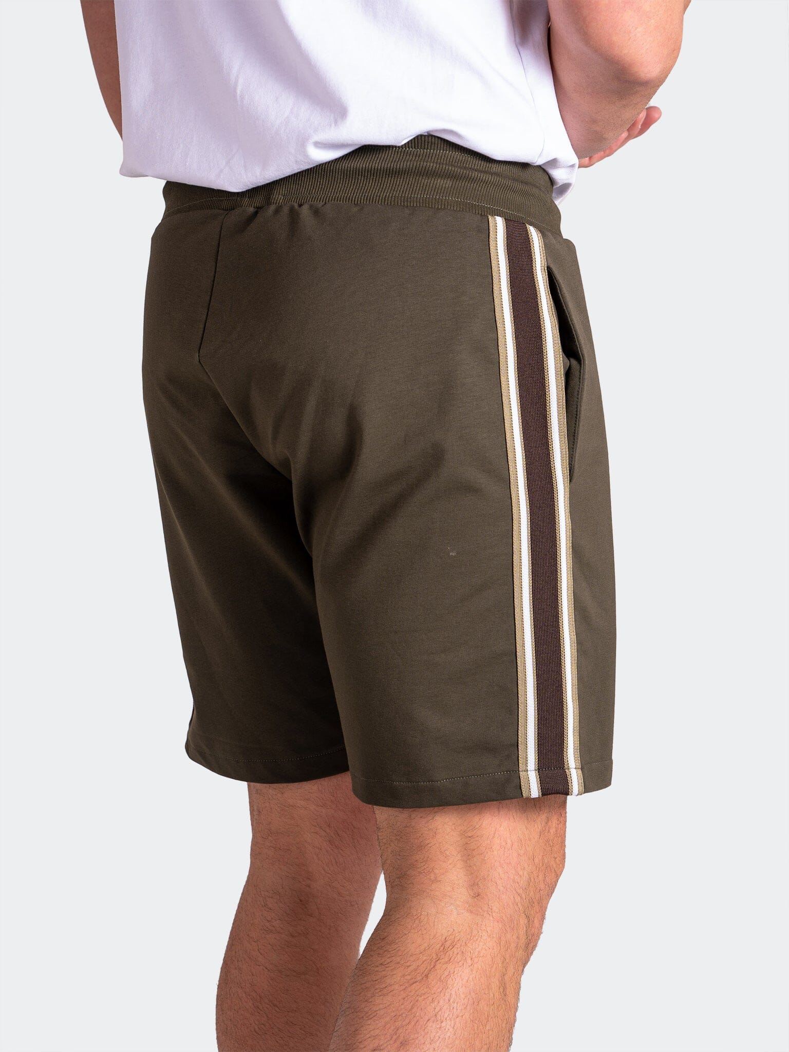 Resistance Embroidered Green Shorts