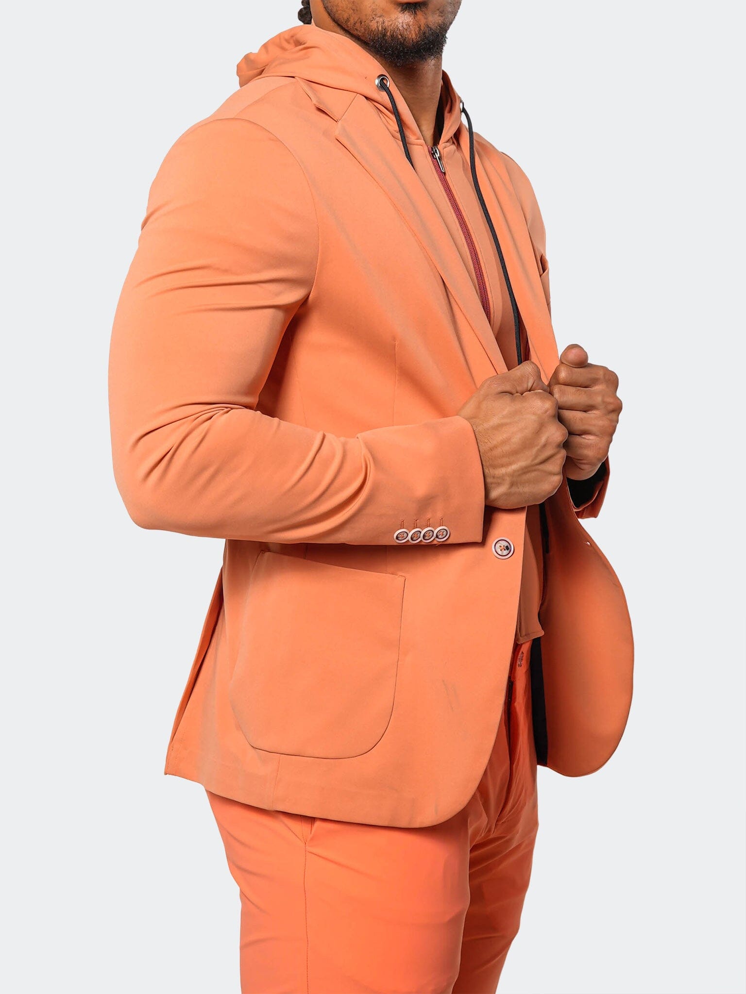 Stretch Carnelian Orange Suit