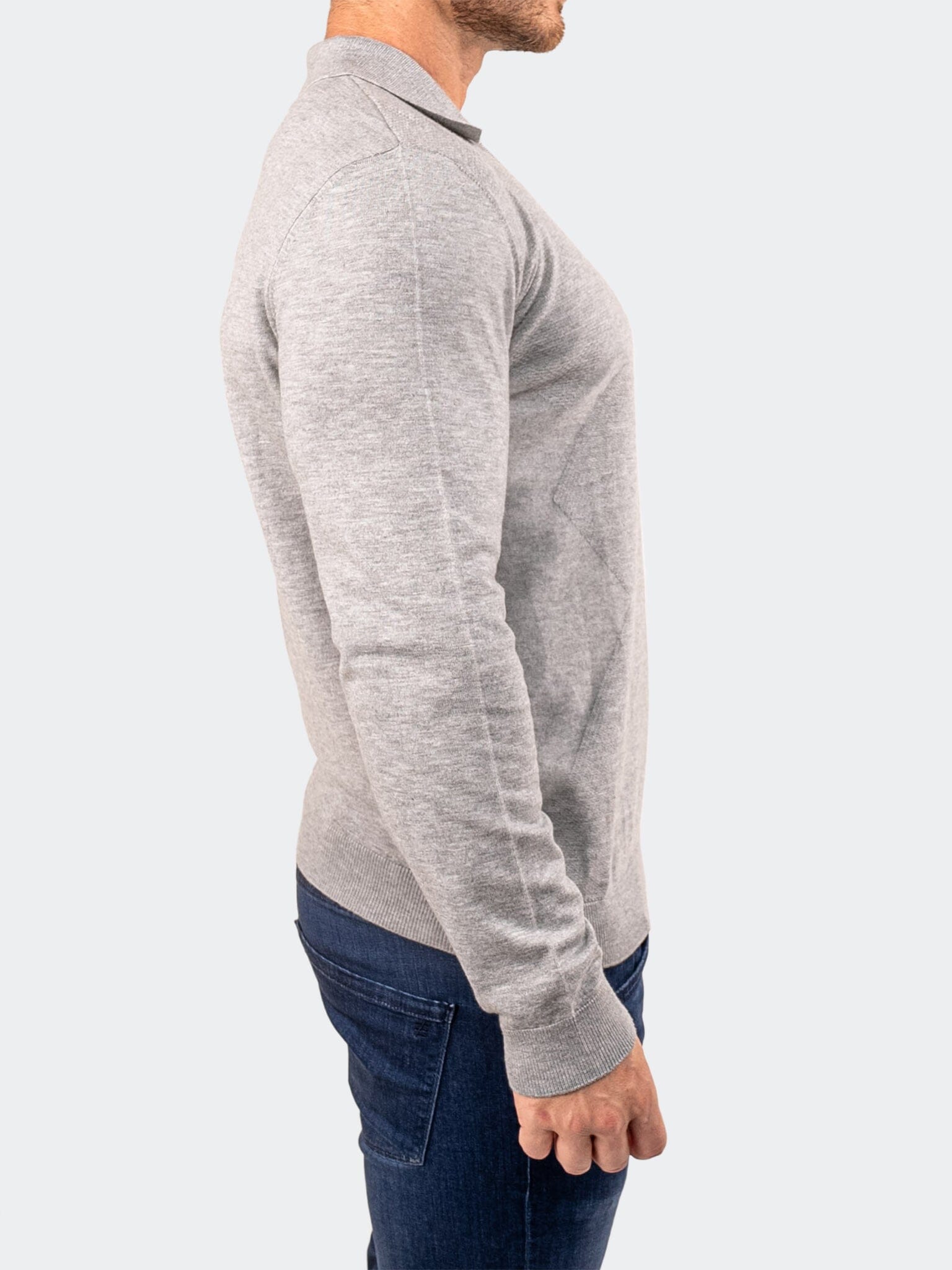 Knitted Ash Grey Sweater