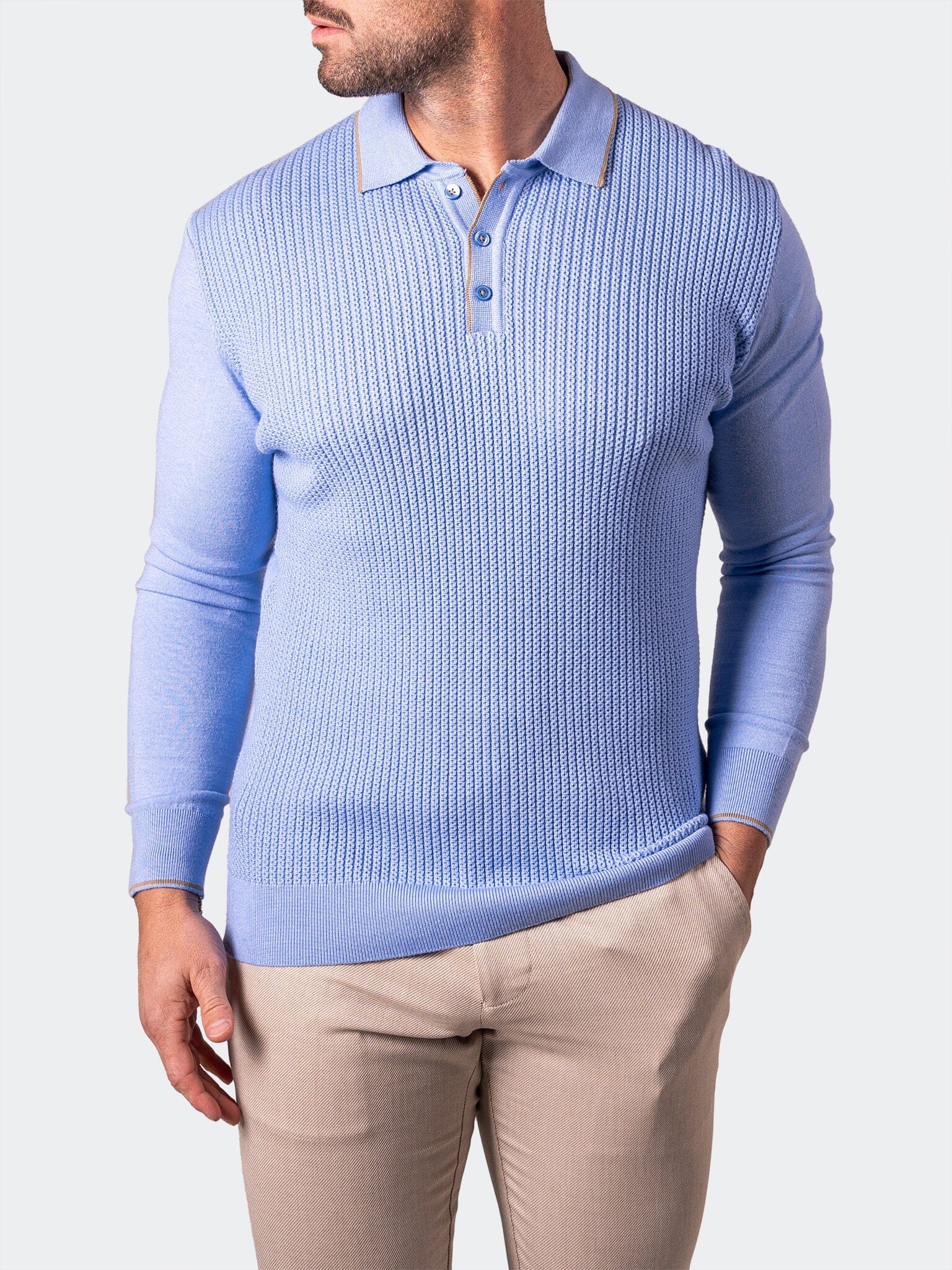 Sweater KnittedCornFlower Blue