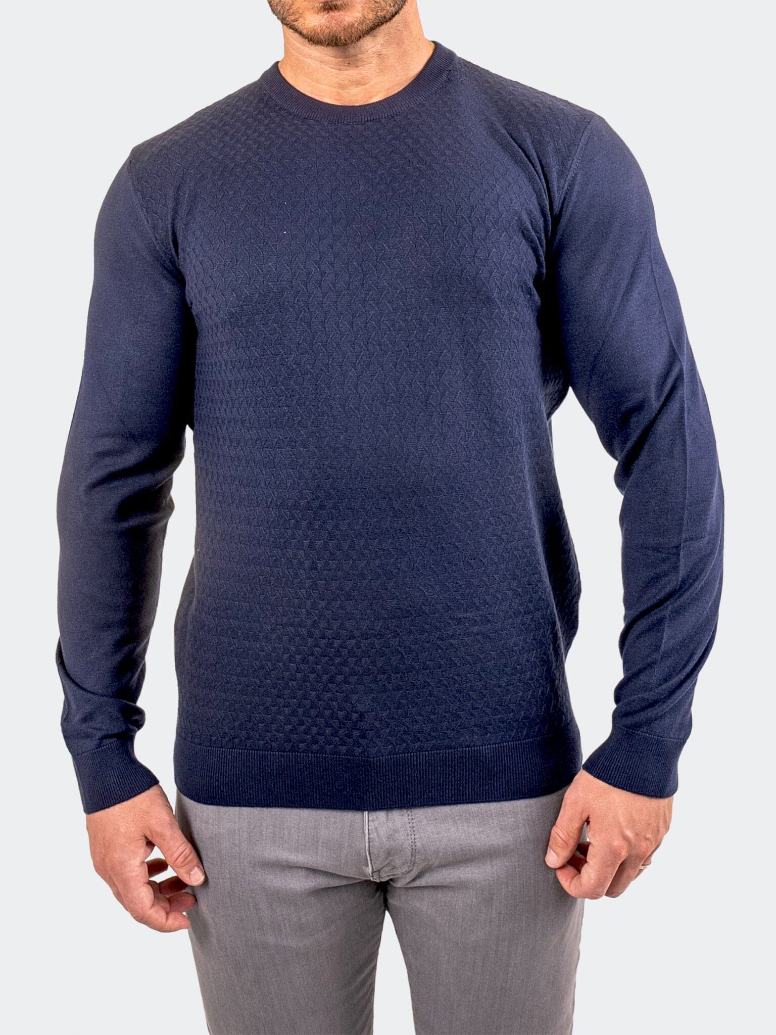 Sweater KnittedNavy25 Blue