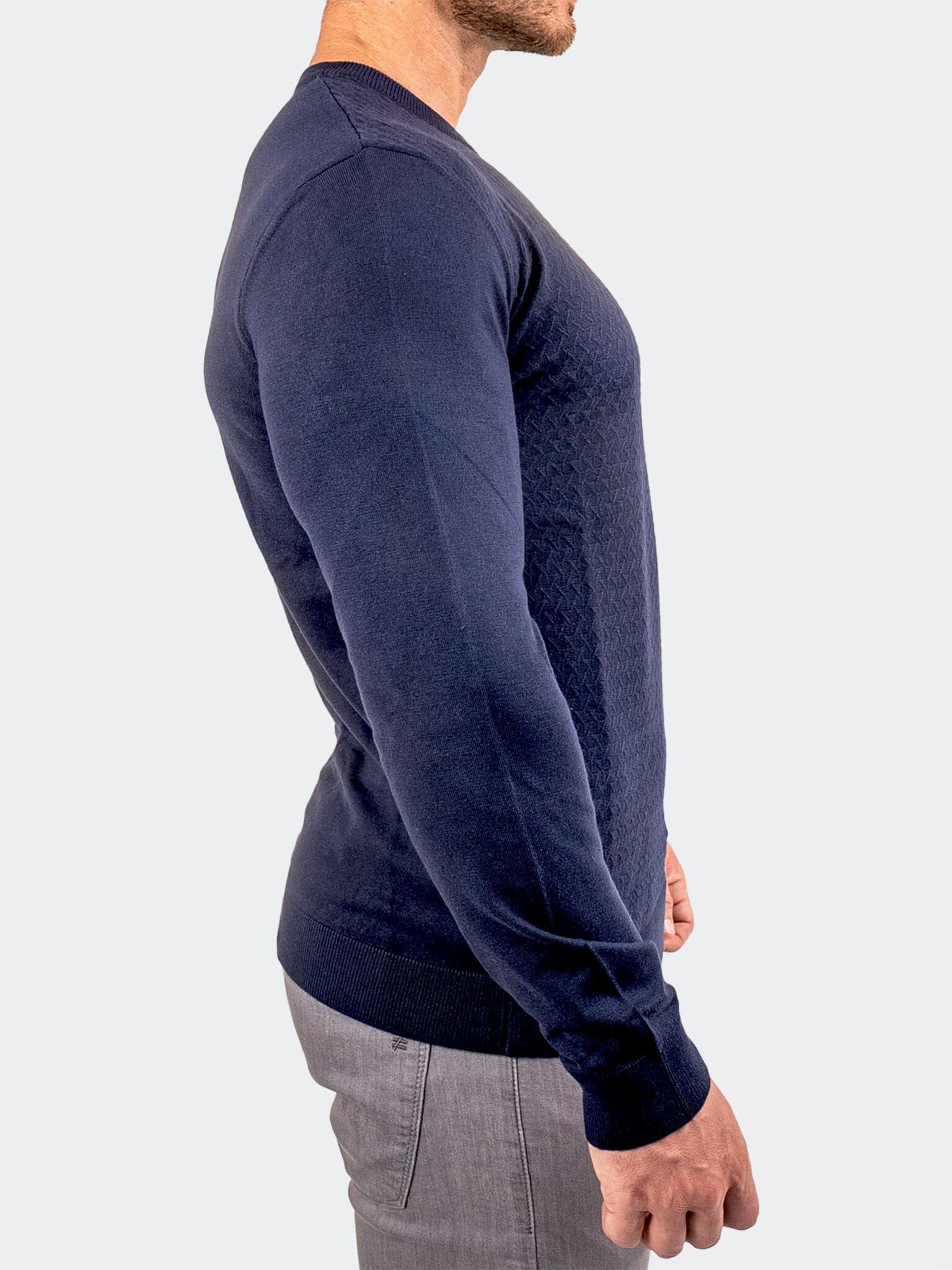 Sweater KnittedNavy25 Blue