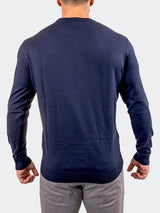 Sweater KnittedNavy25 Blue View-3